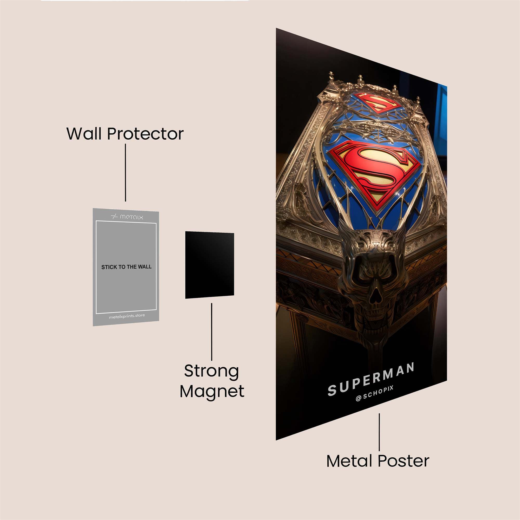 Gold Majesty Safe Wall Magnetic / M