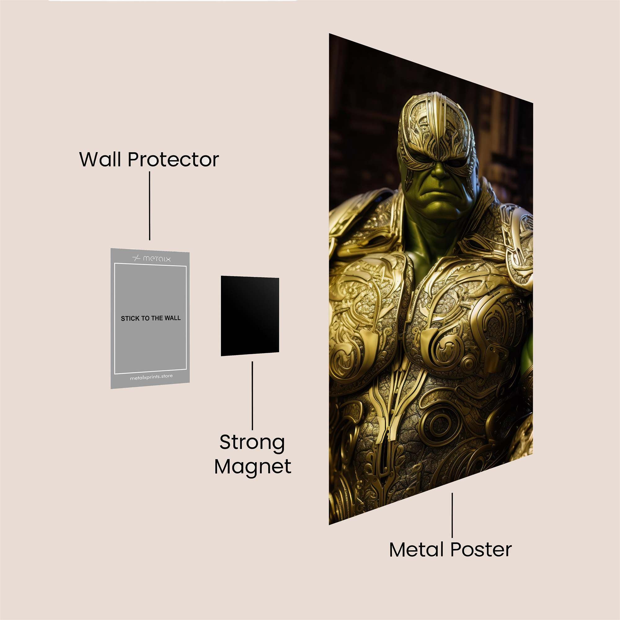 Hulk Regal Safe Wall Magnetic / M