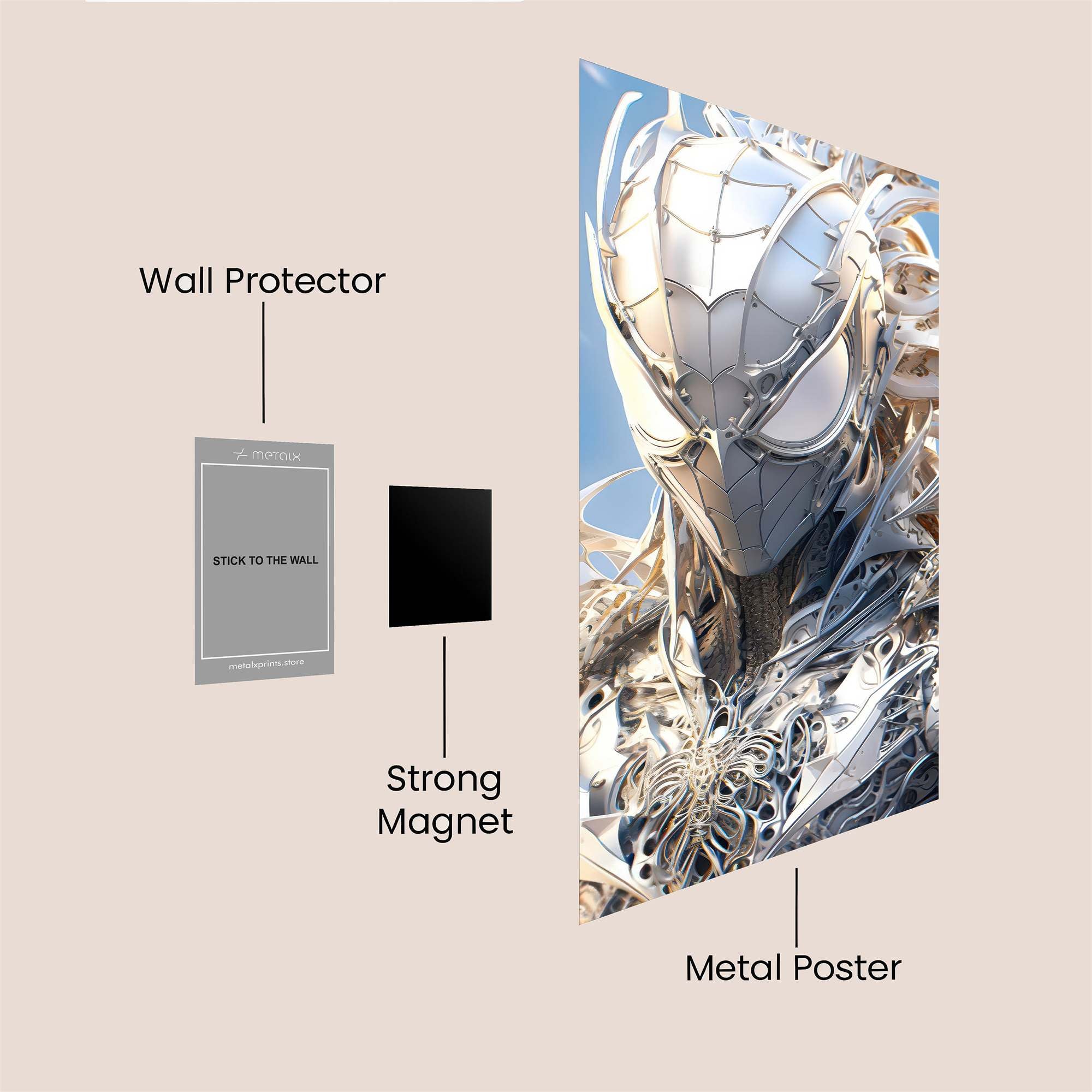 Spider Elegance Safe Wall Magnetic / M