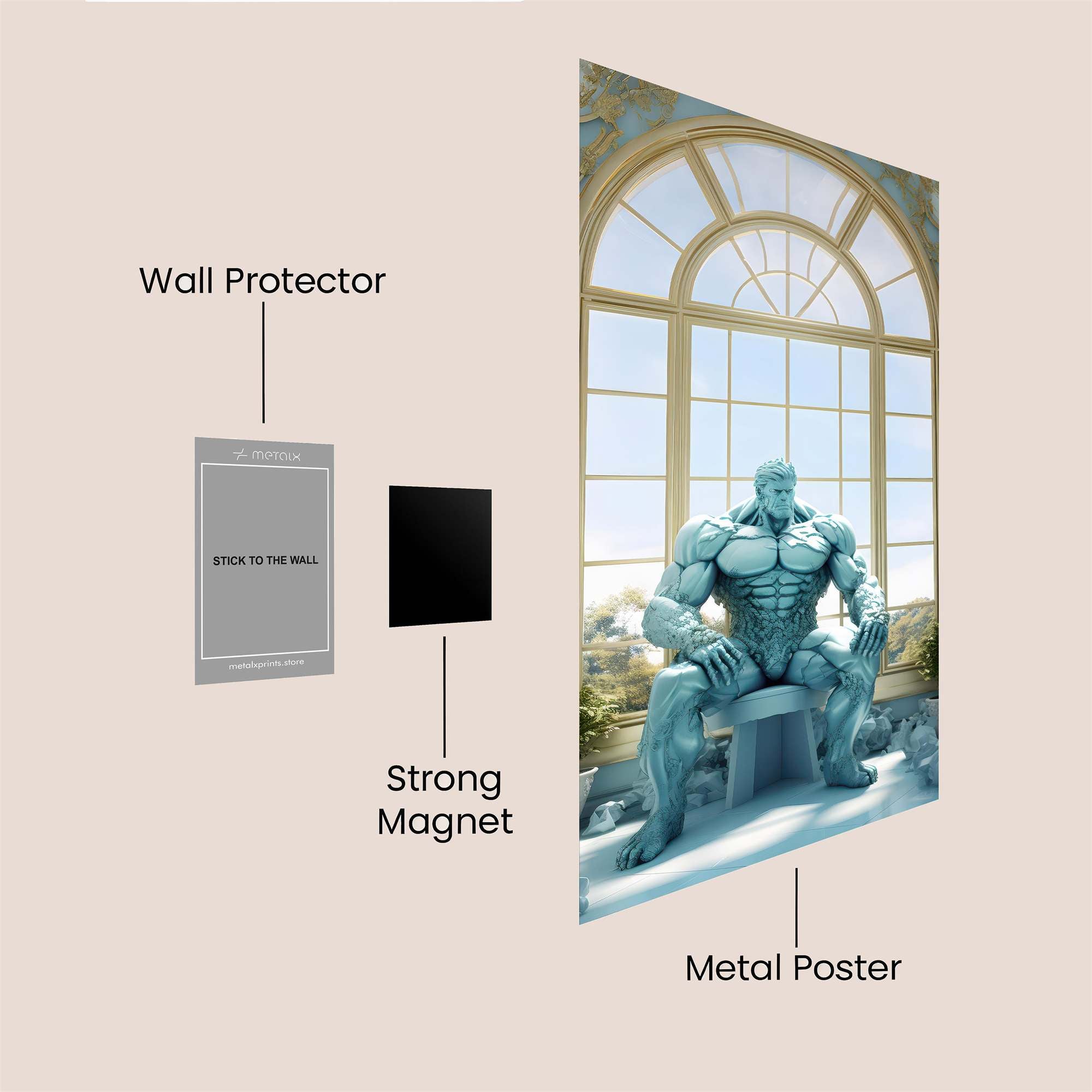 Hulk Serene Safe Wall Magnetic / M