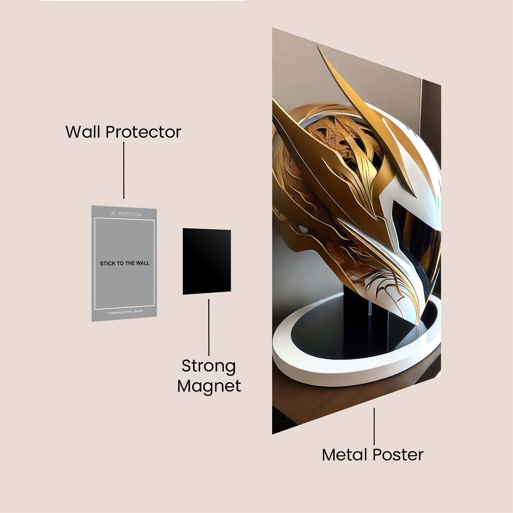Golden Majesty Safe Wall Magnetic / M