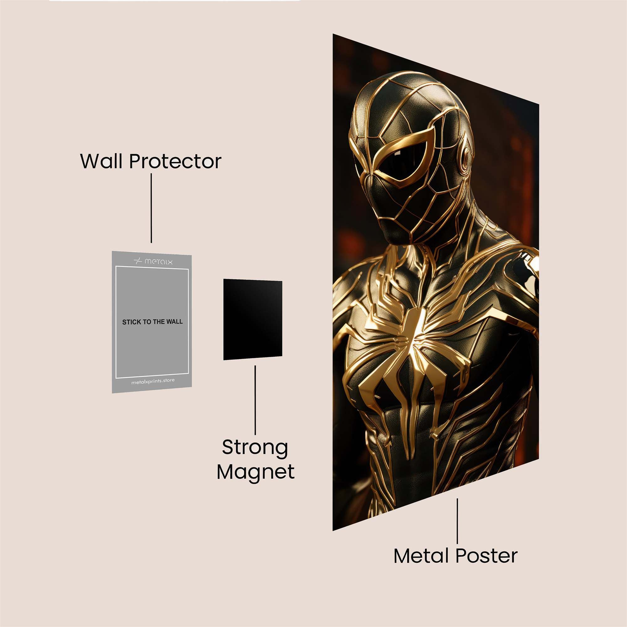 Spider Radiance Safe Wall Magnetic / M