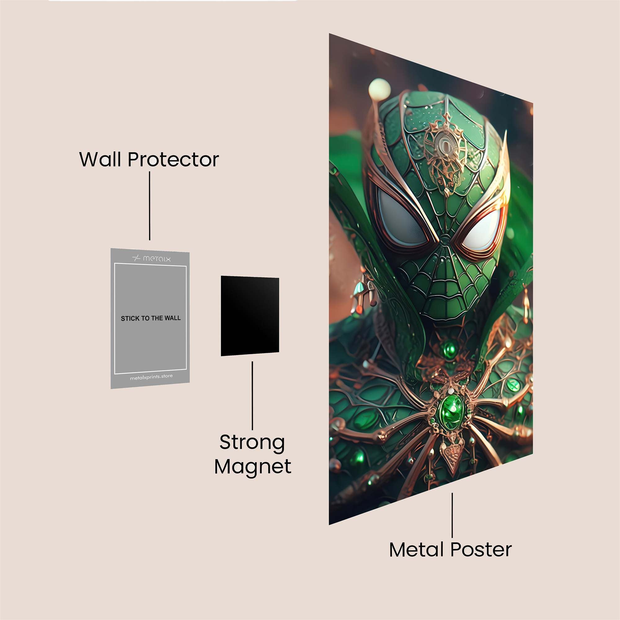 Spider Sorcerer Safe Wall Magnetic / M