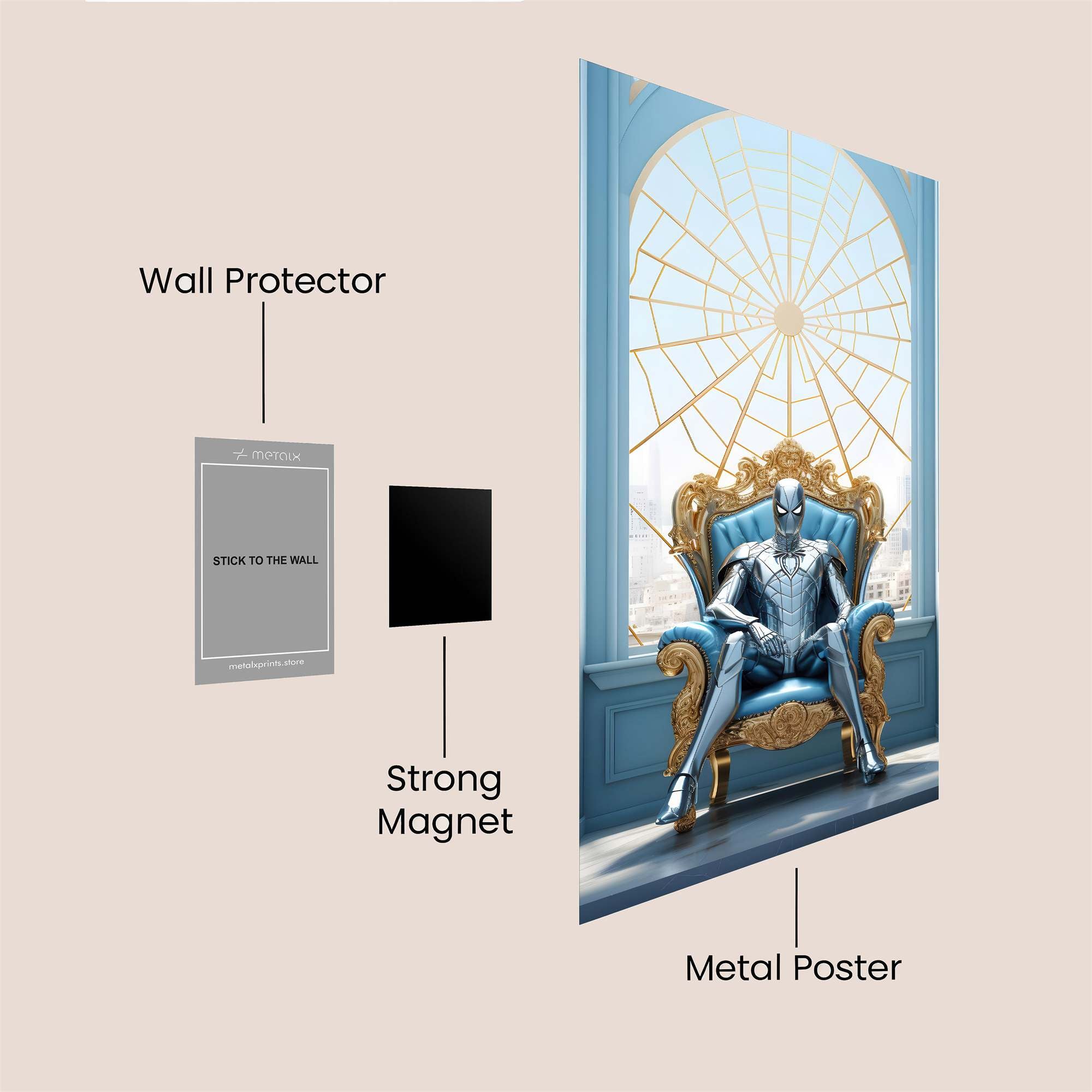 Spider Serenity Safe Wall Magnetic / M
