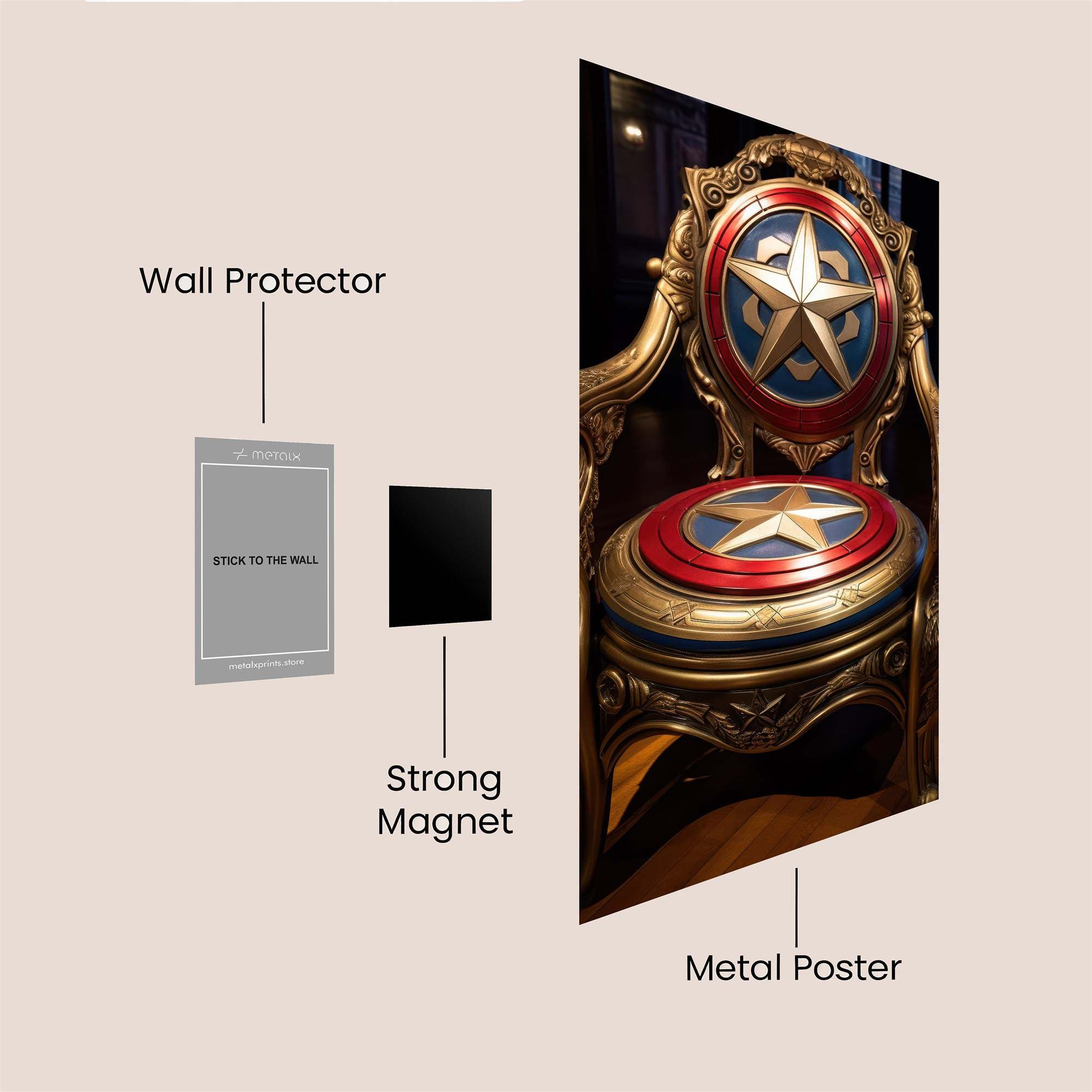 Captain Regal Safe Wall Magnetic / M