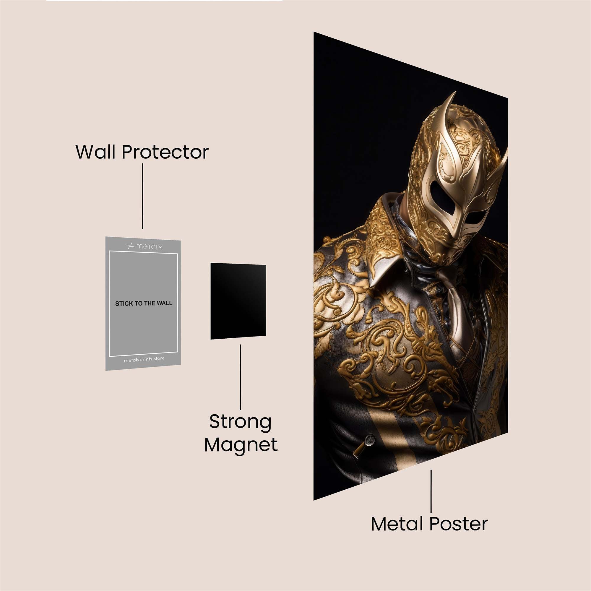 Golden Enigma Safe Wall Magnetic / M