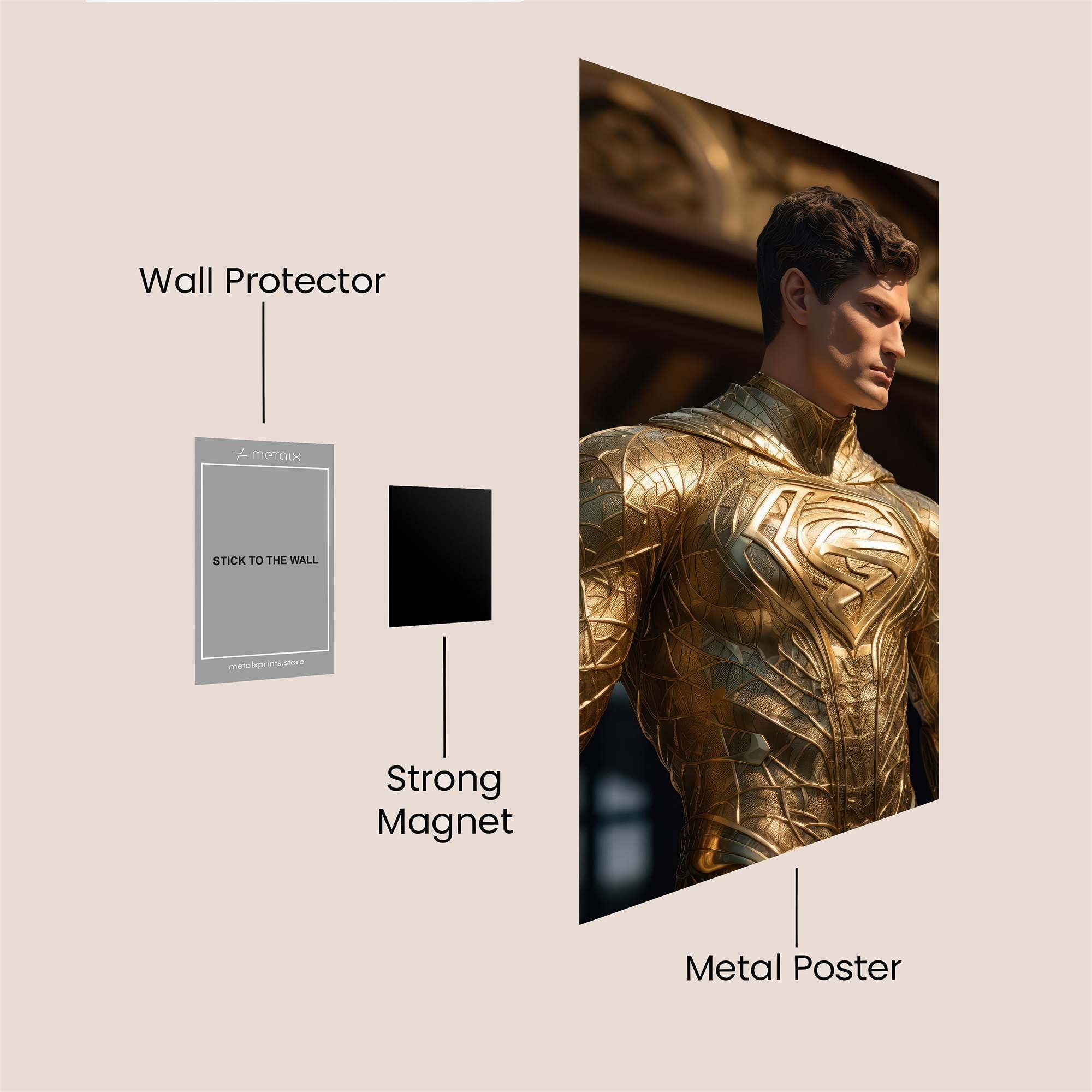 Golden Majesty Safe Wall Magnetic / M