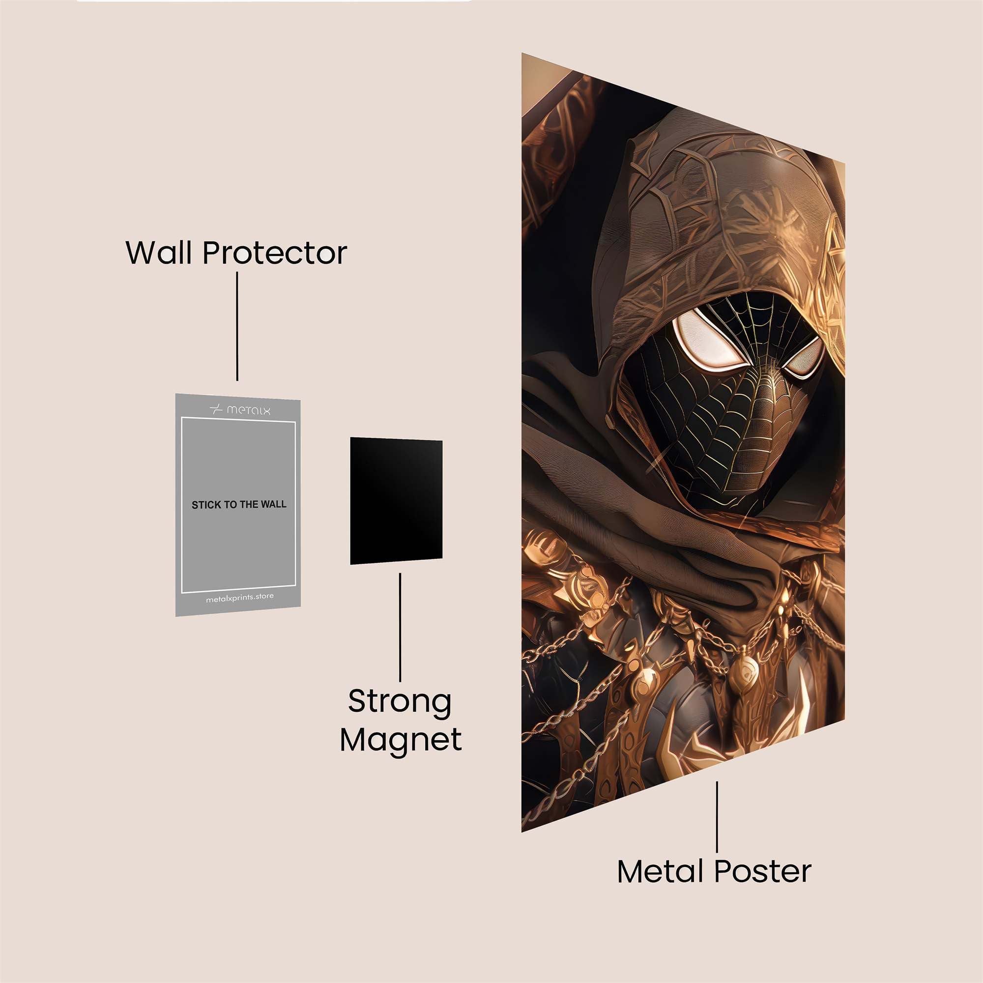 Spider Mystic Safe Wall Magnetic / M