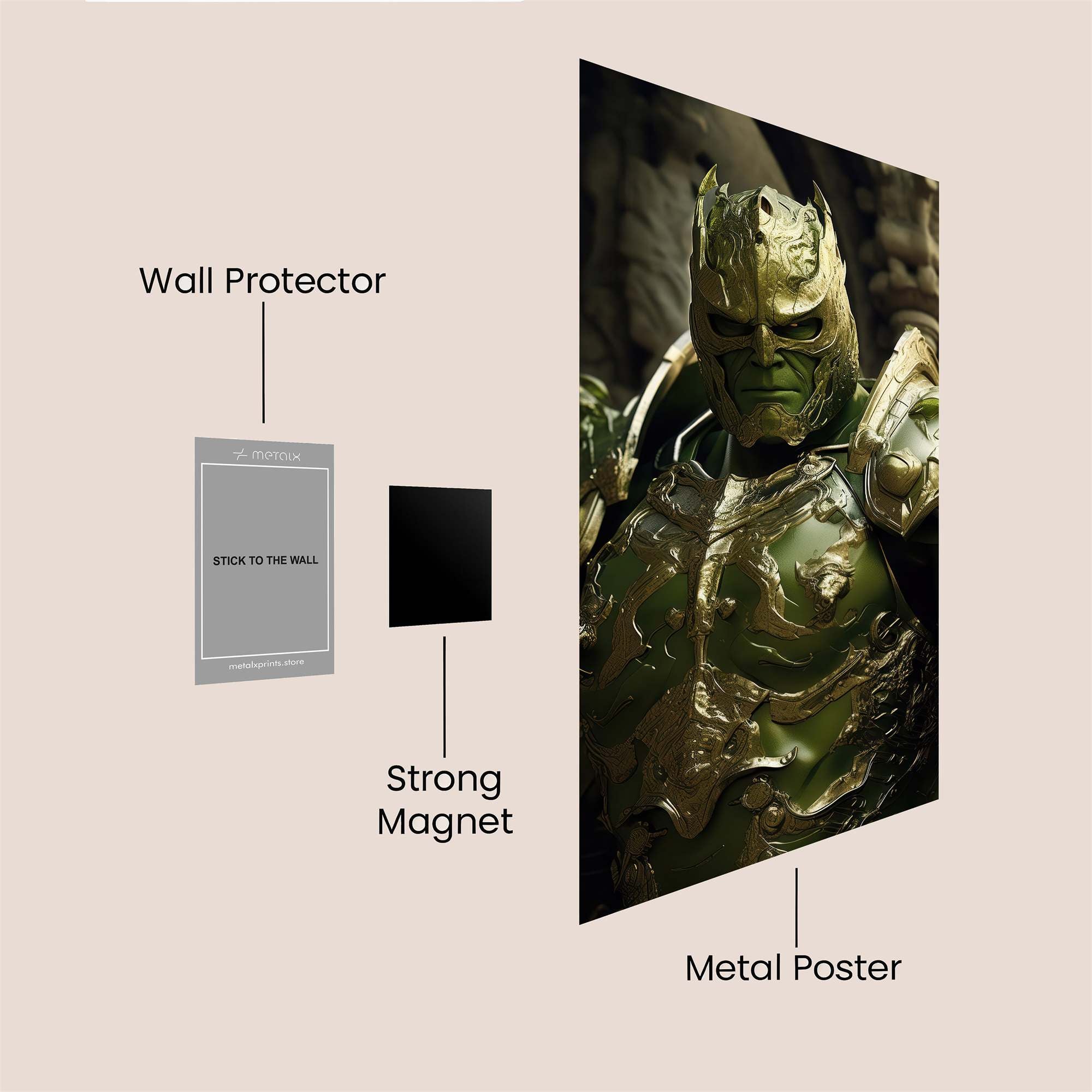 Hulk Regal Safe Wall Magnetic / M