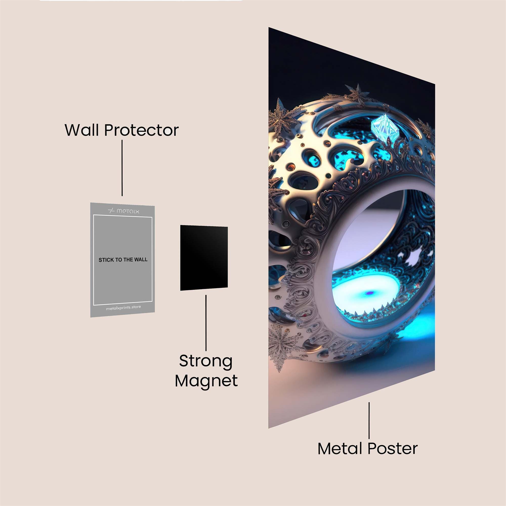 Stardust Serenity Safe Wall Magnetic / M