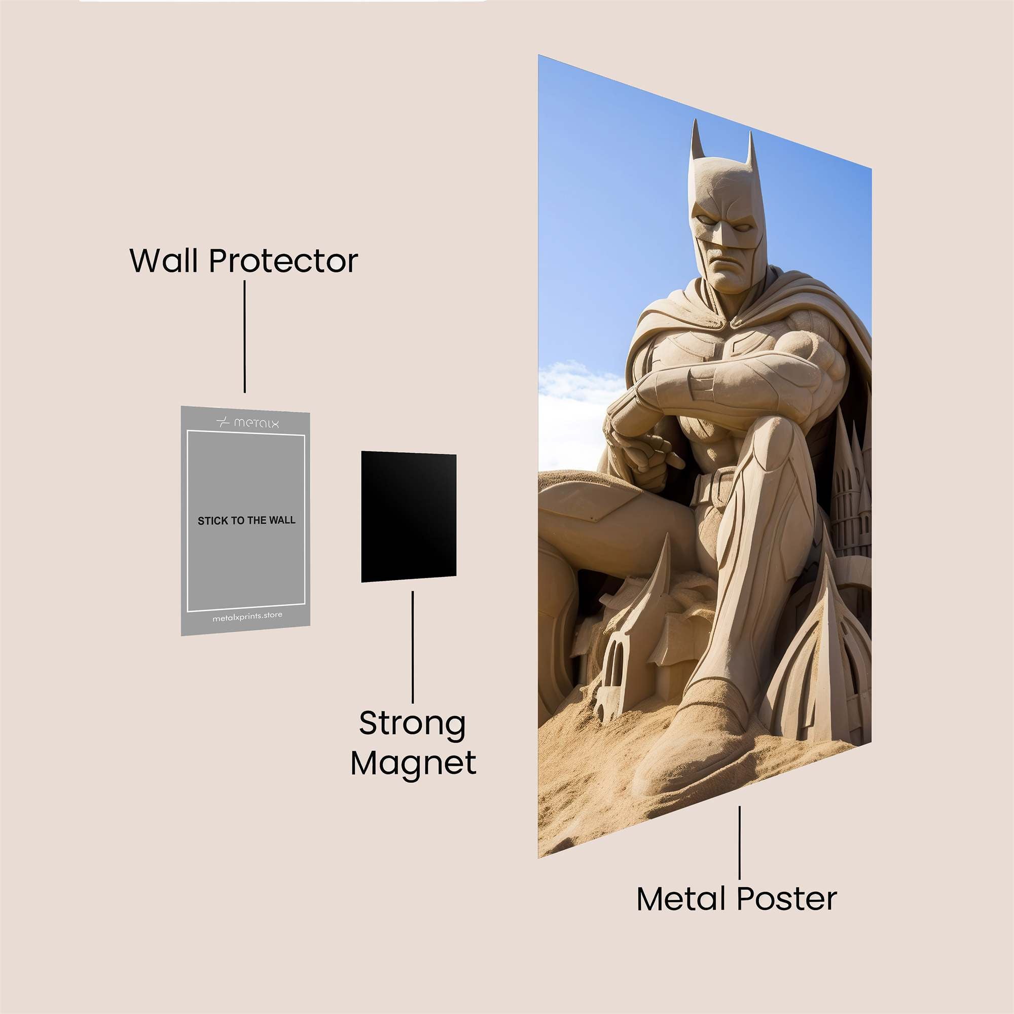 Batman Brooding Safe Wall Magnetic / M