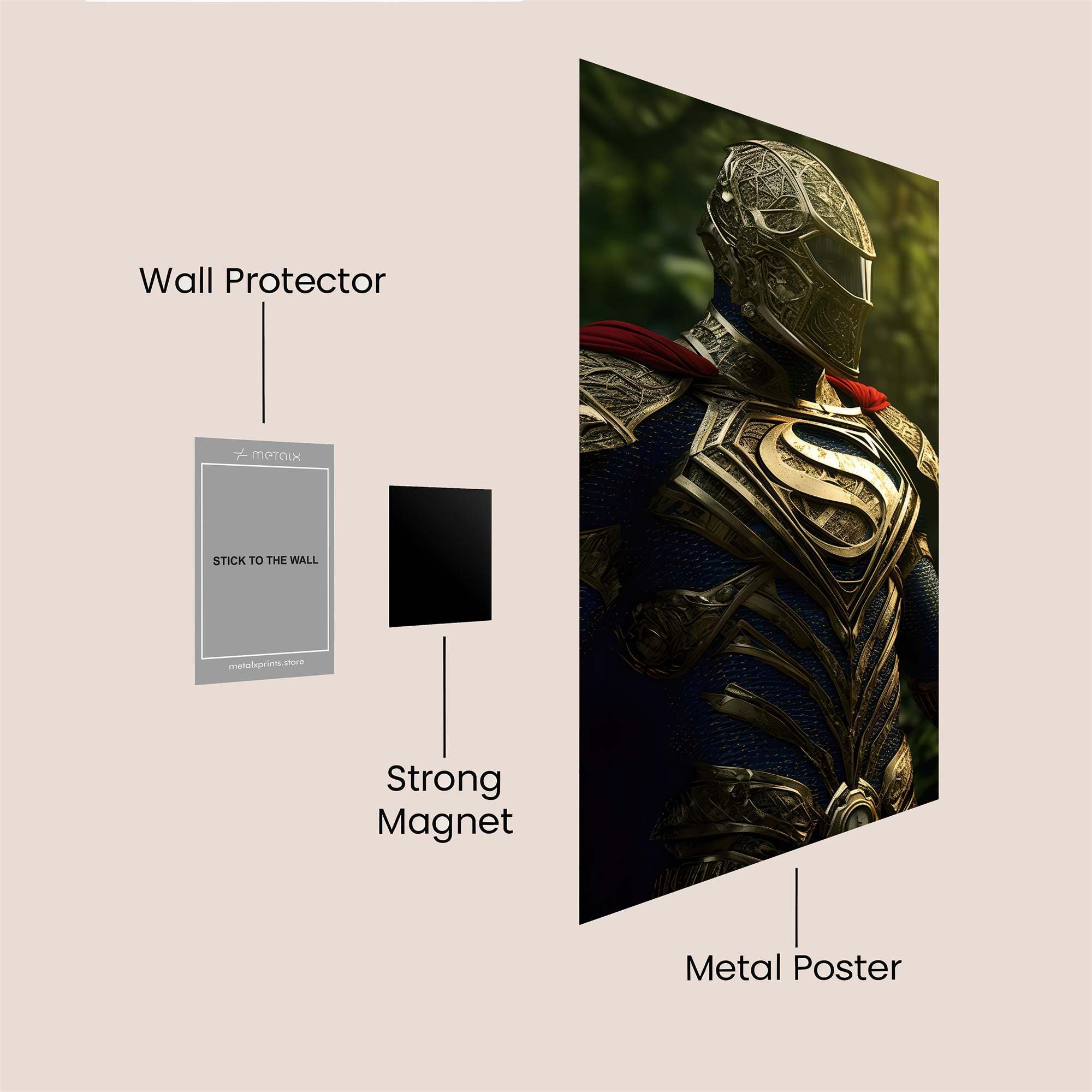 Superman Regal Safe Wall Magnetic / M