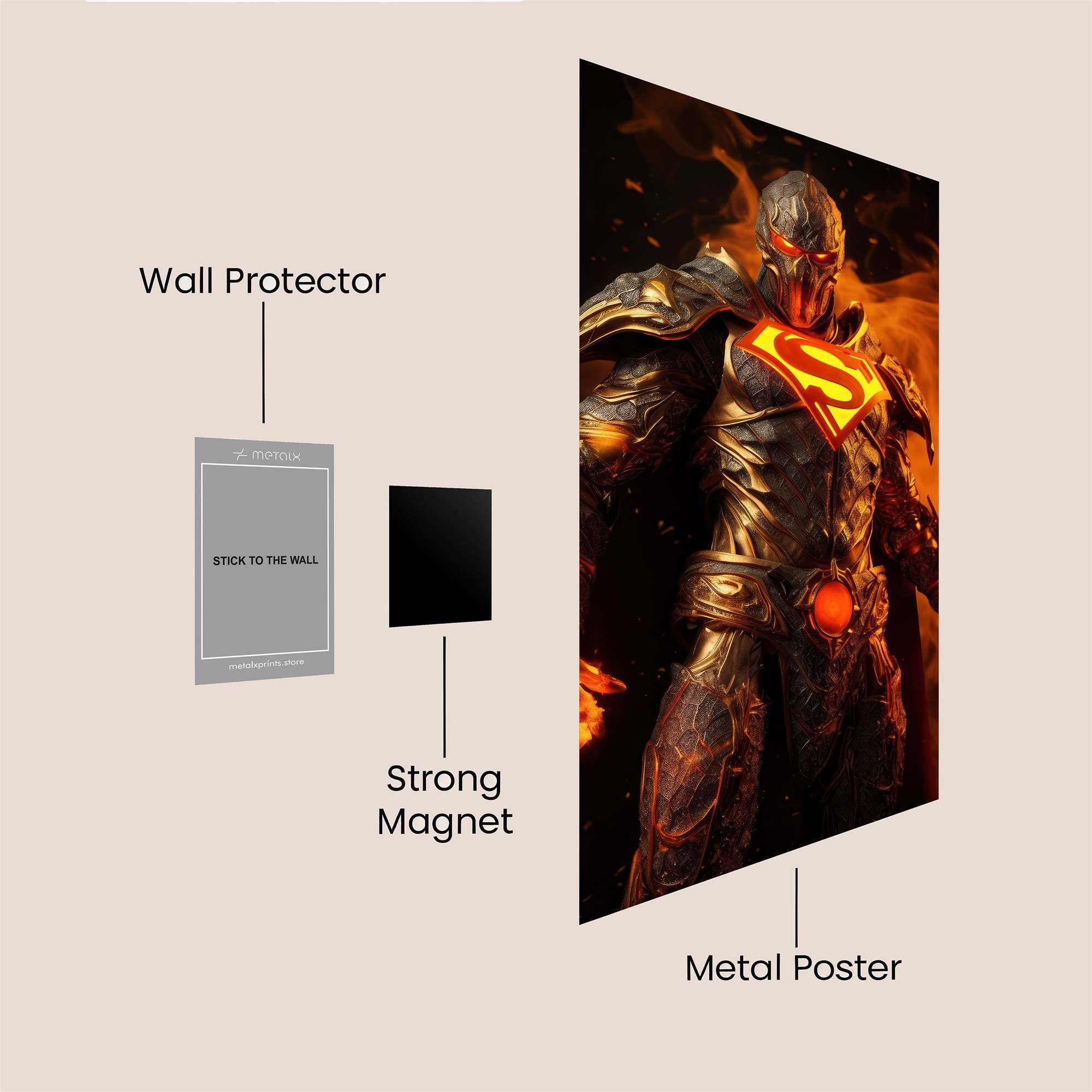 Superman Infernal Safe Wall Magnetic / M