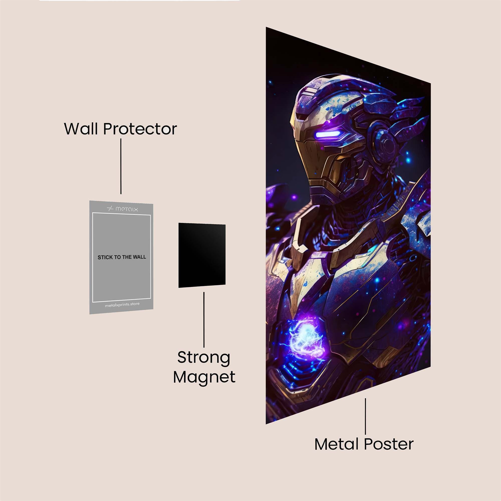 Iron Cosmic Safe Wall Magnetic / M