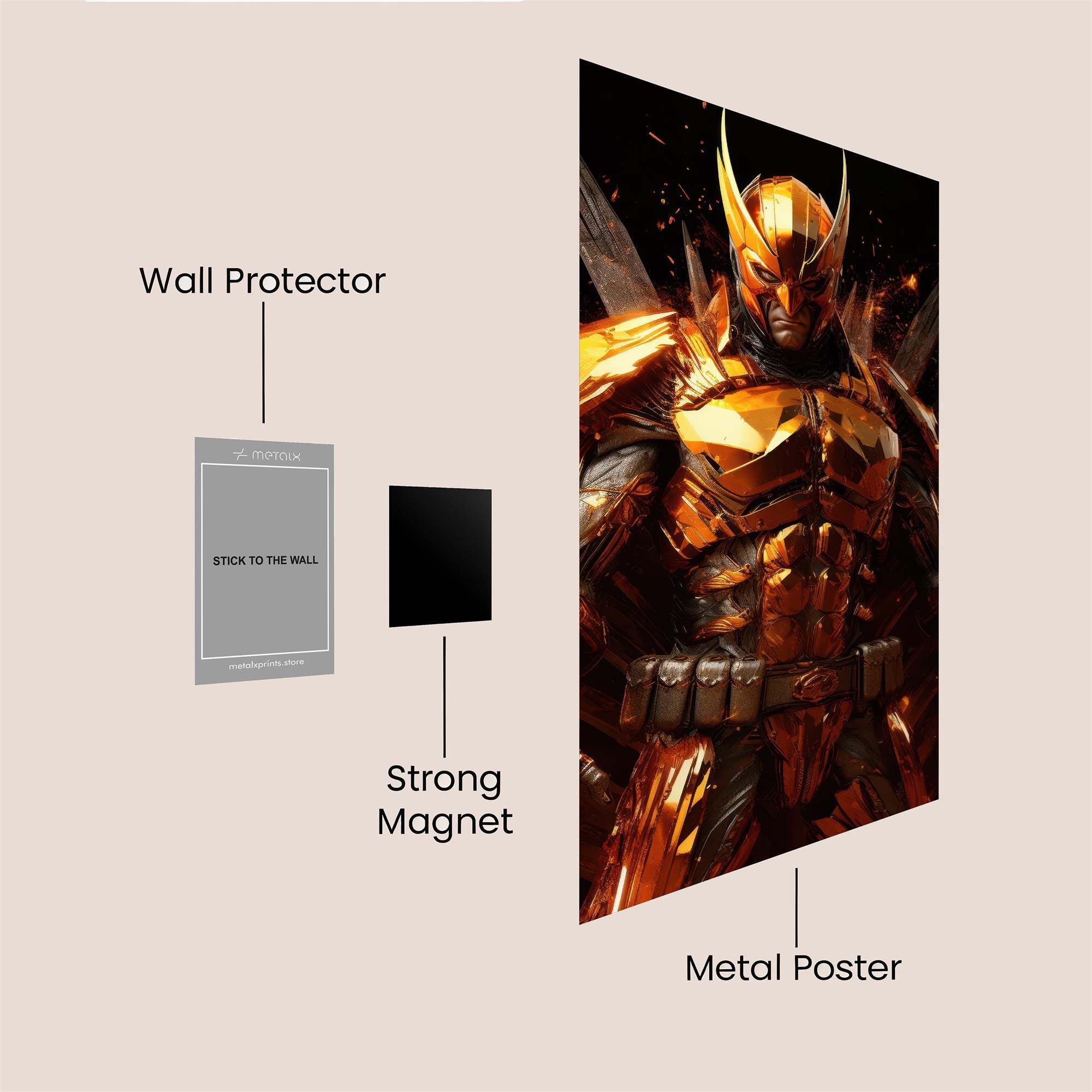 Hawkman Fierce Safe Wall Magnetic / M