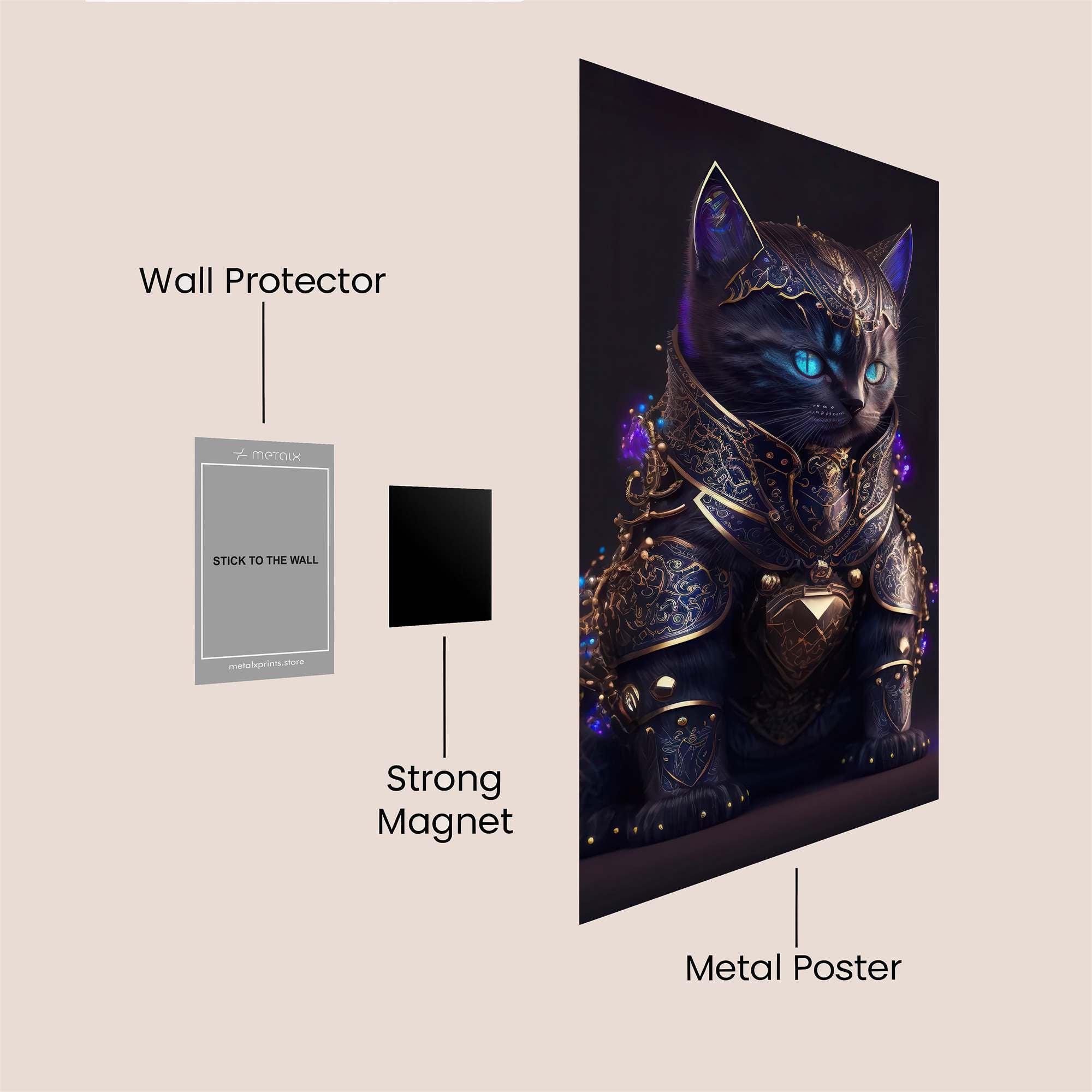 Mystic Knight Safe Wall Magnetic / M