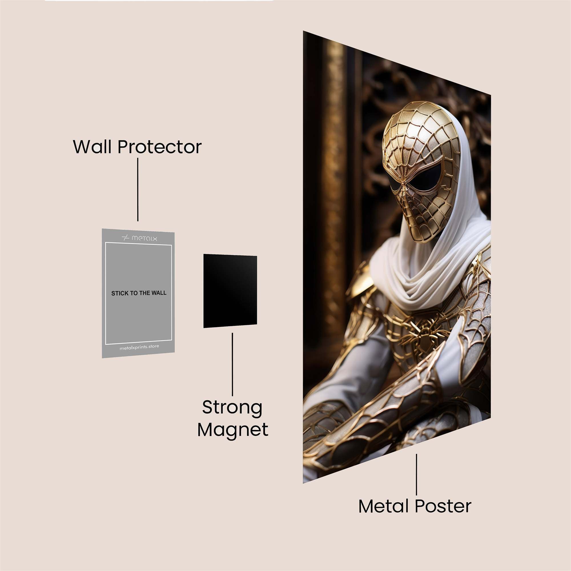 Spider Sultan Safe Wall Magnetic / M
