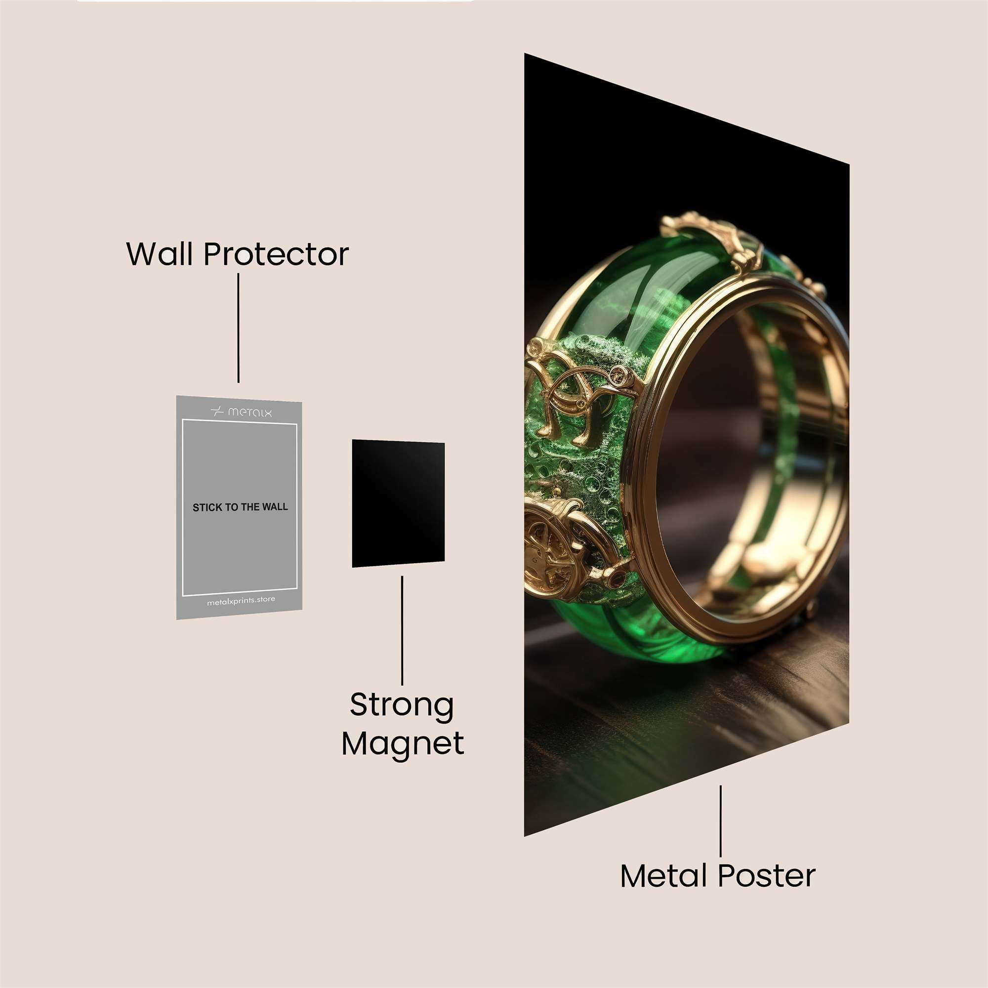 Emerald Enigma Safe Wall Magnetic / M