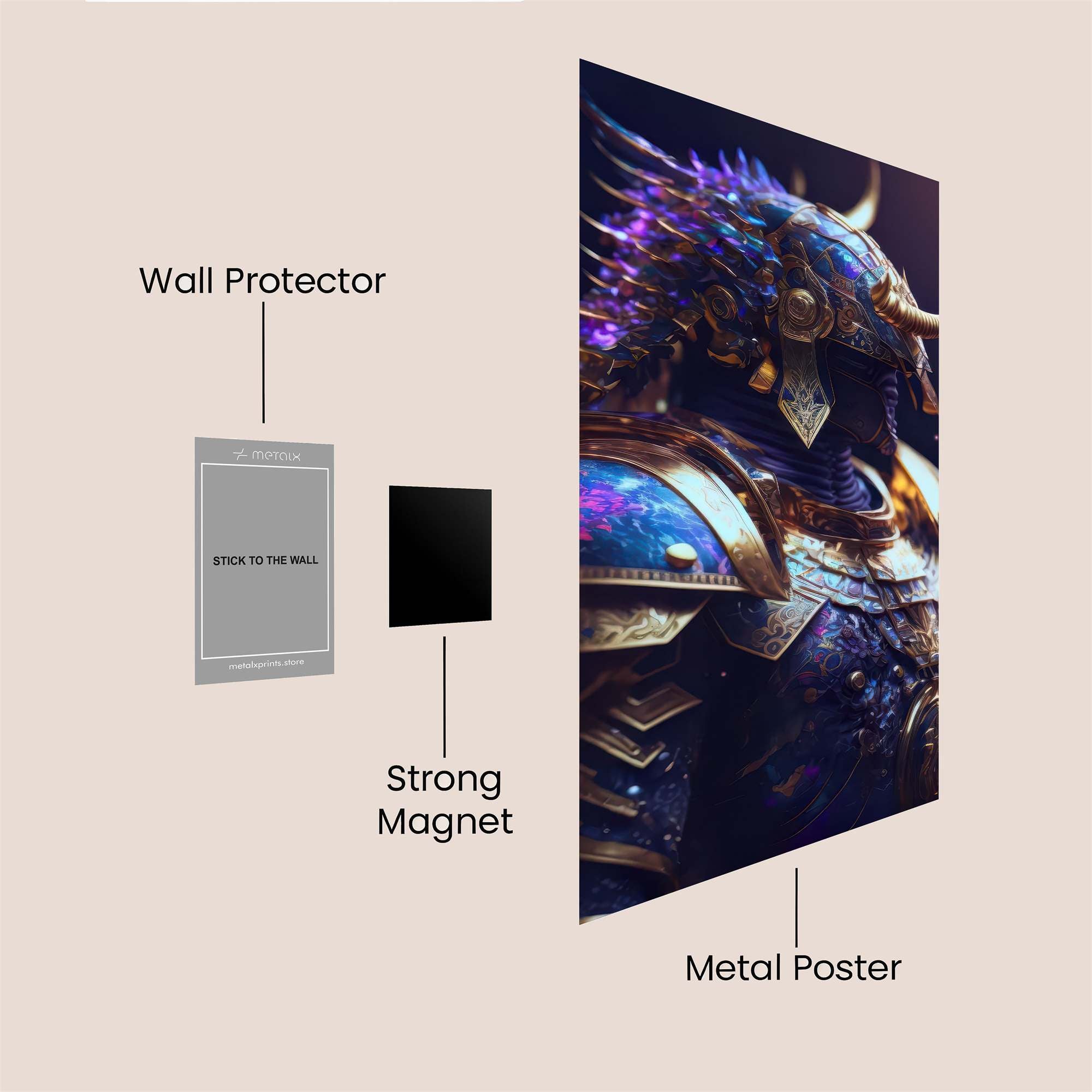 Samurai Serenity Safe Wall Magnetic / M