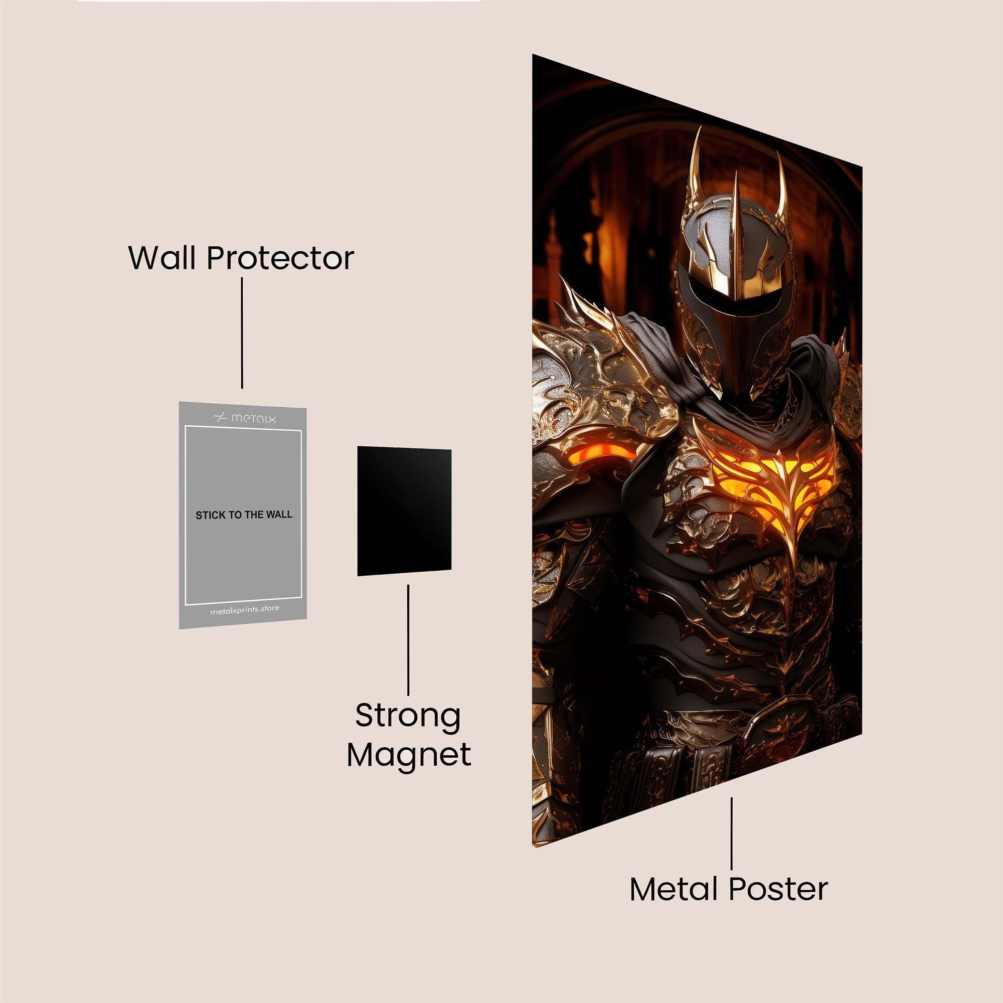 Demon Sentinel Safe Wall Magnetic / M