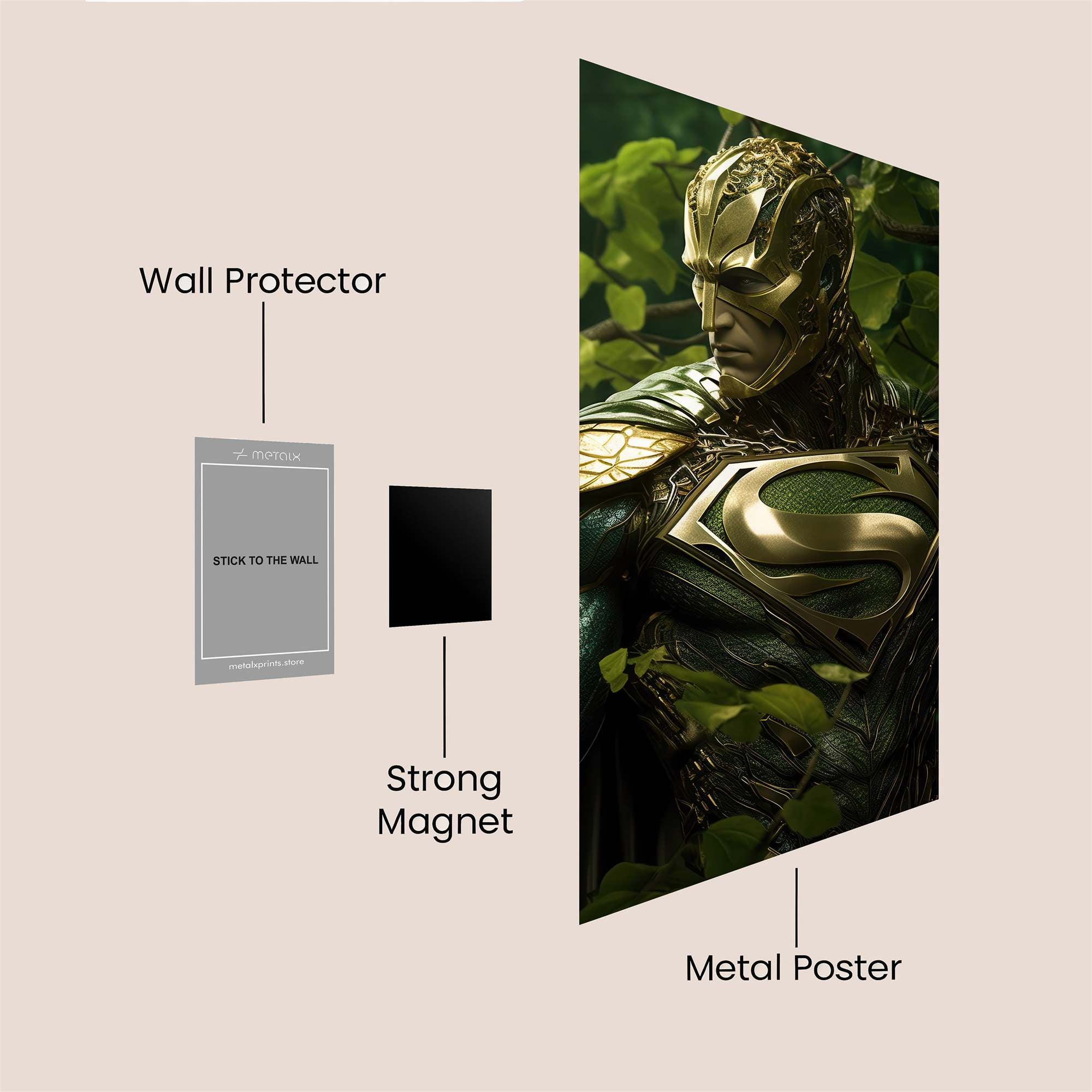 Swamp Superman Safe Wall Magnetic / M