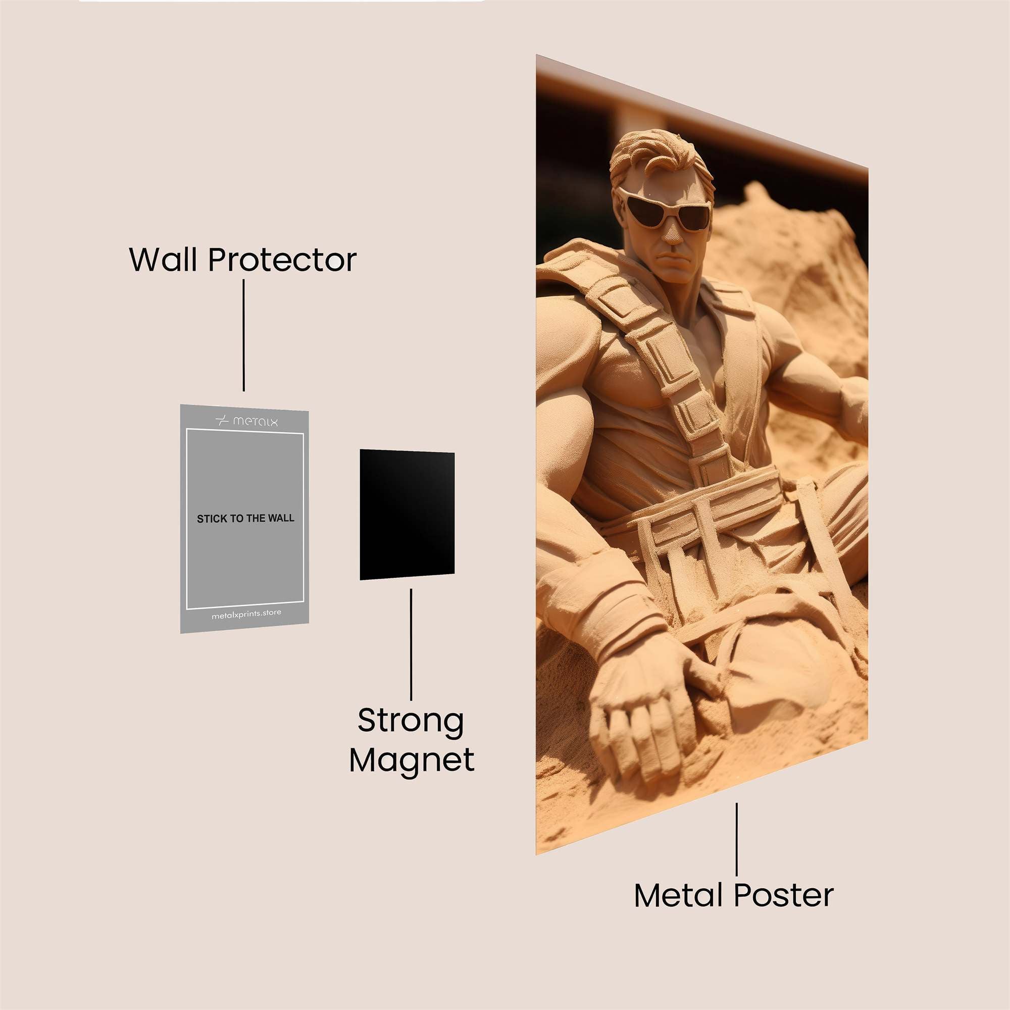 Captain Marvelous Safe Wall Magnetic / M