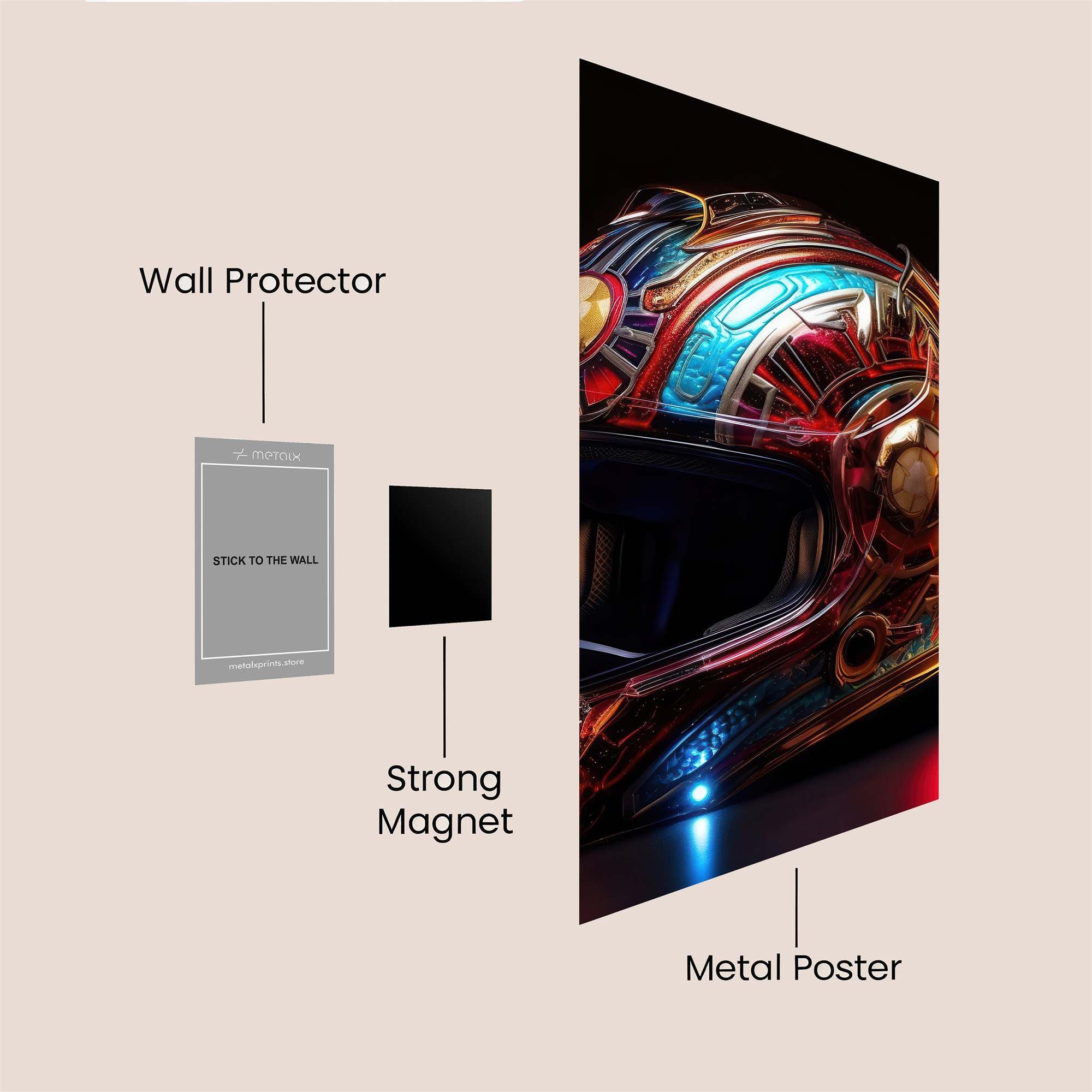 Steampunk Radiance Safe Wall Magnetic / M