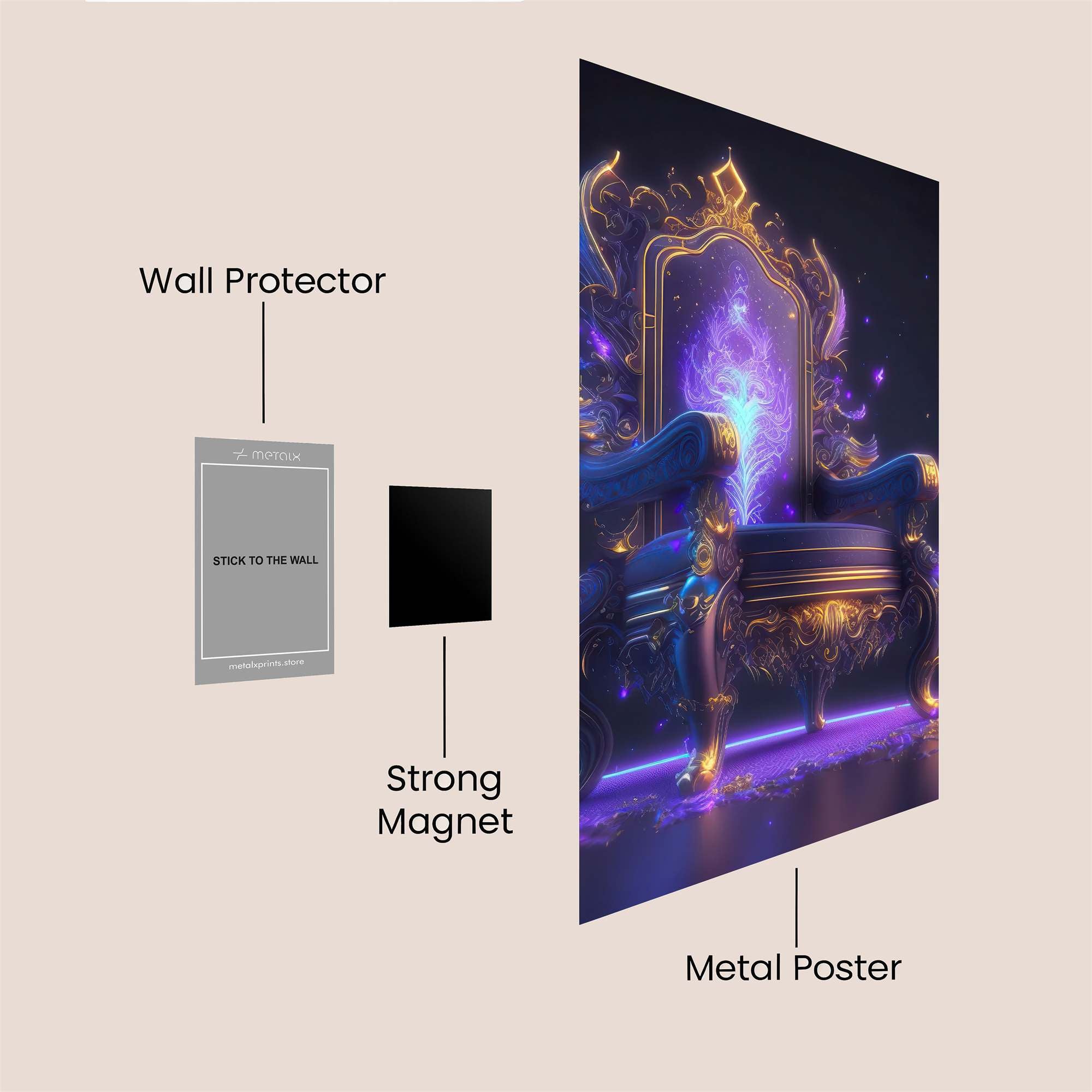 Mystic Throne Safe Wall Magnetic / M