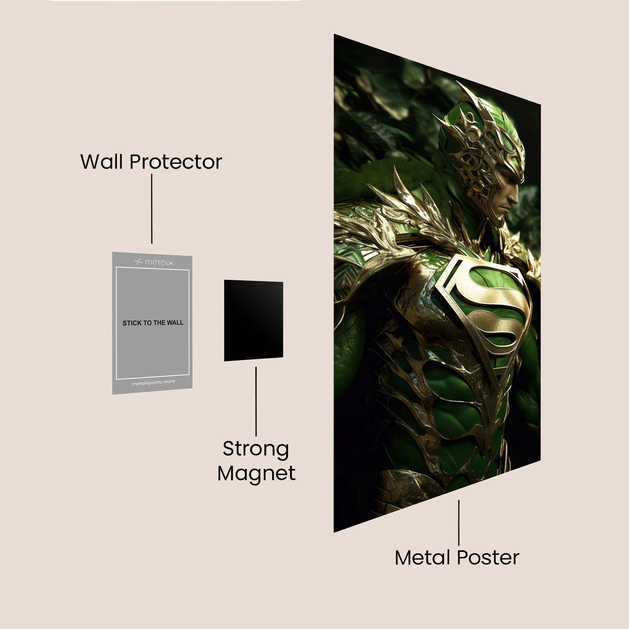 Superman Regal Safe Wall Magnetic / M
