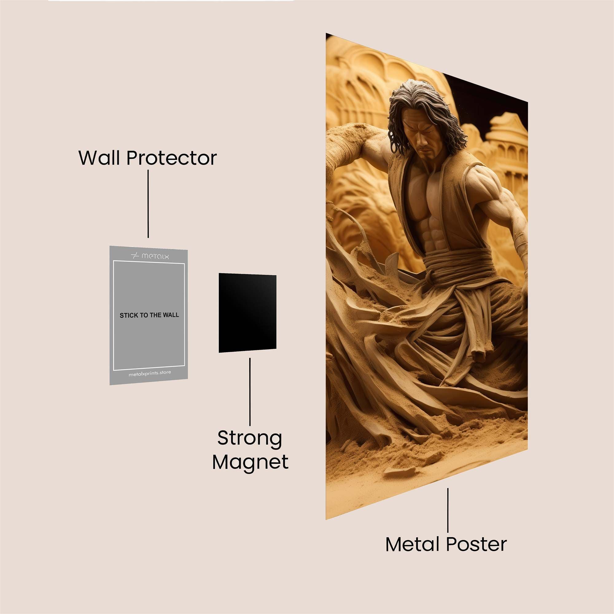 Sand Warrior Safe Wall Magnetic / M