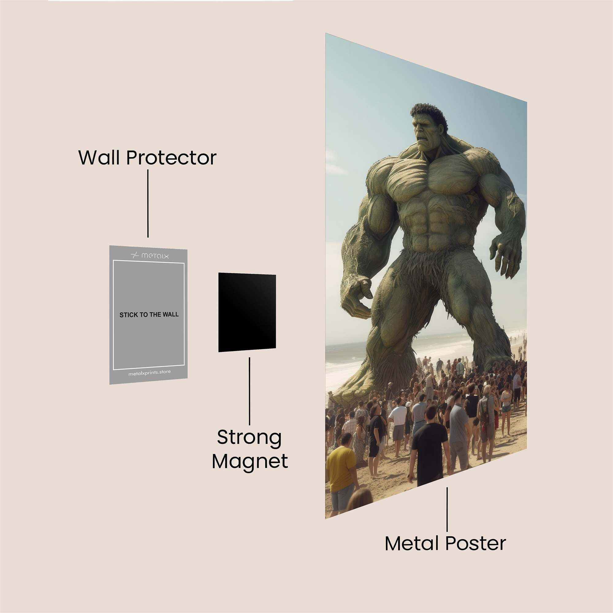 Hulk Majestic Safe Wall Magnetic / M