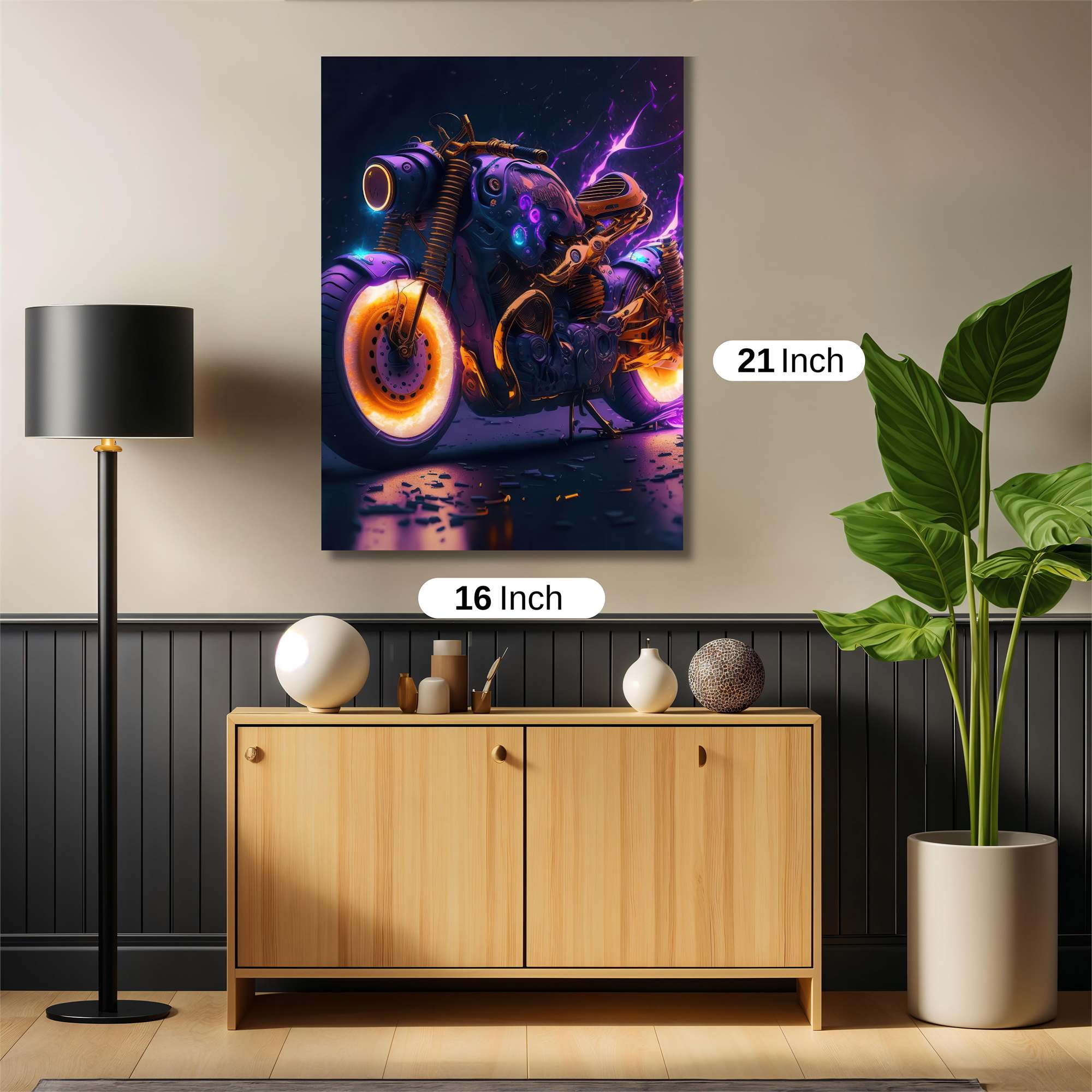Neon Thunder Safe Wall Magnetic / M