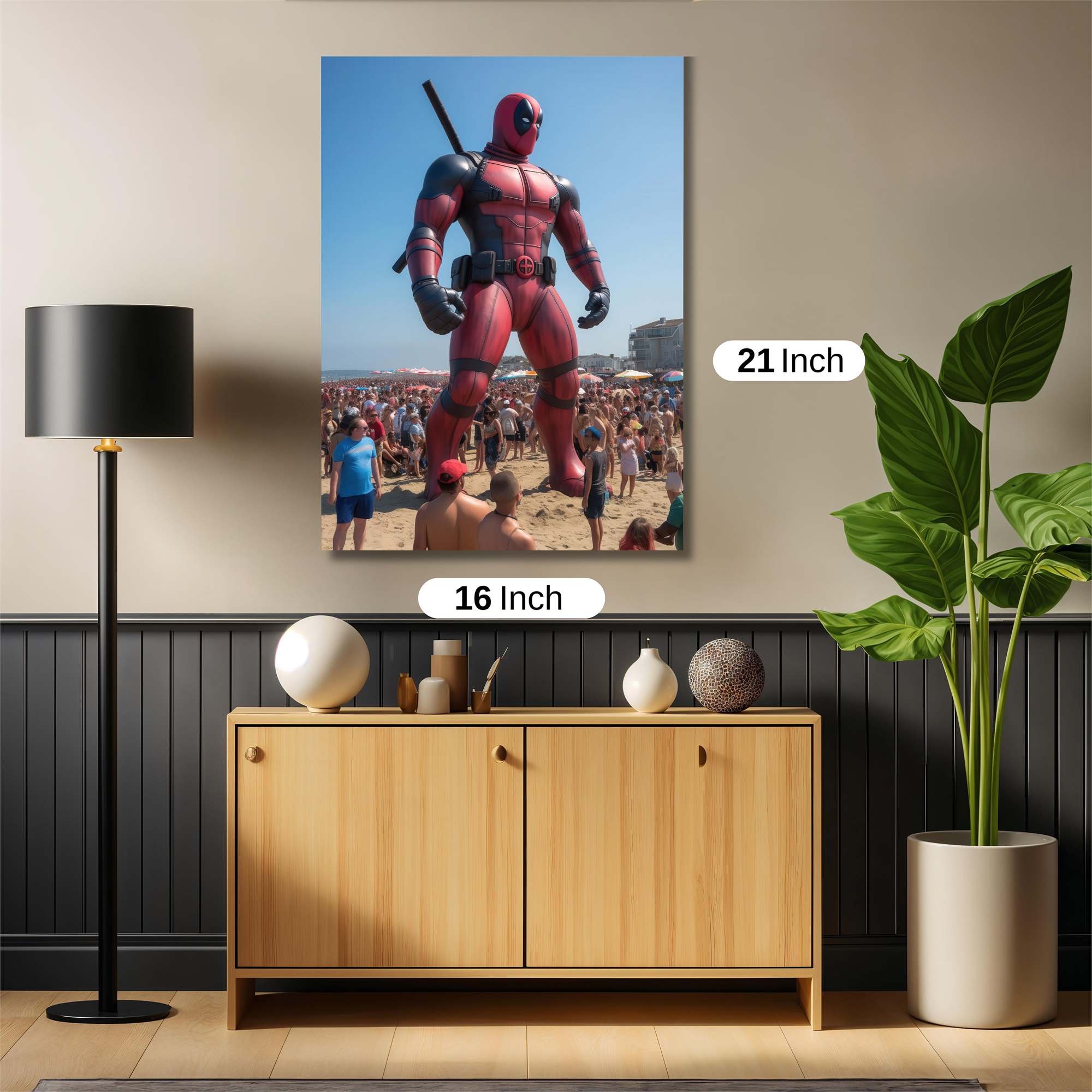 Deadpool Festive Safe Wall Magnetic / M