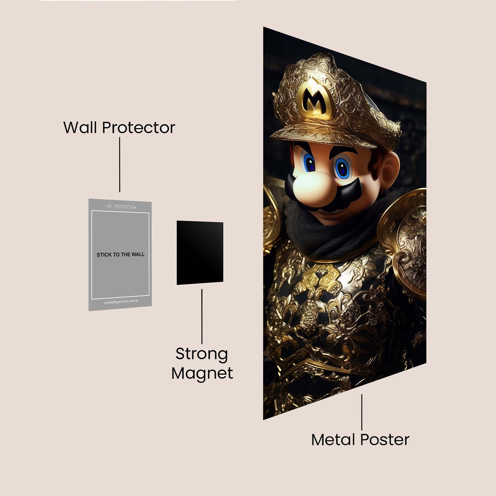 Mario Majestic Safe Wall Magnetic / M