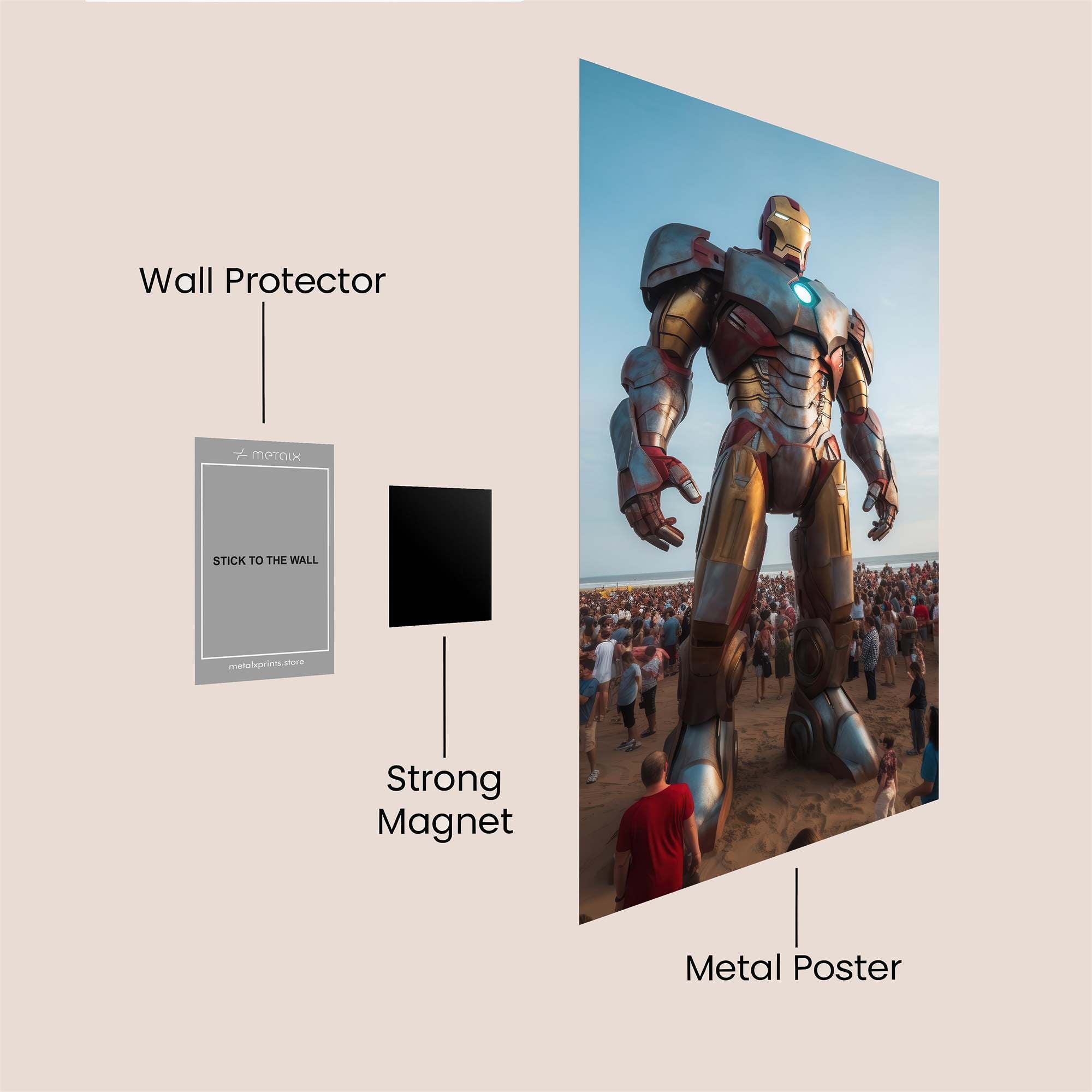 IronMighty Safe Wall Magnetic / M