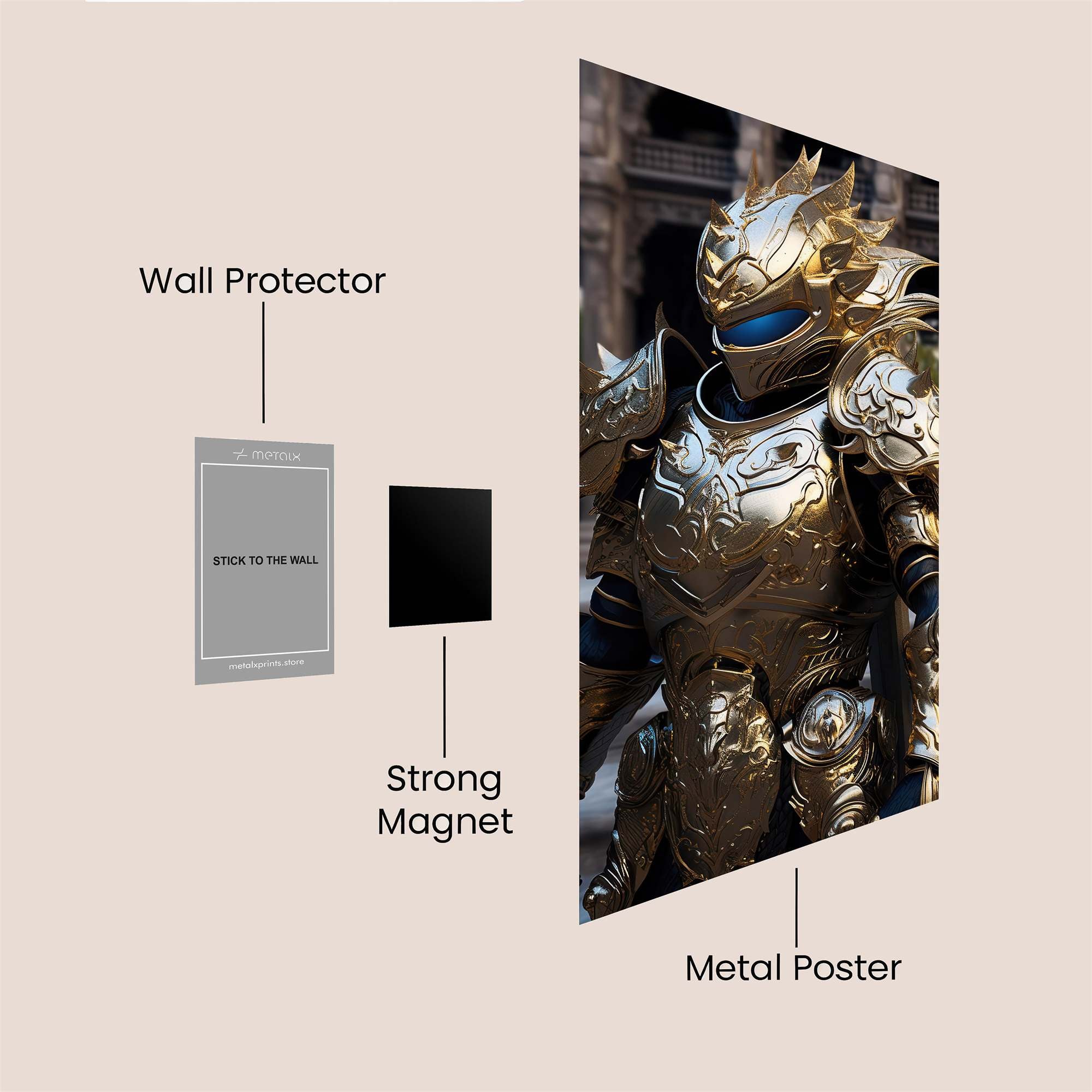 Golden Sentinel Safe Wall Magnetic / M