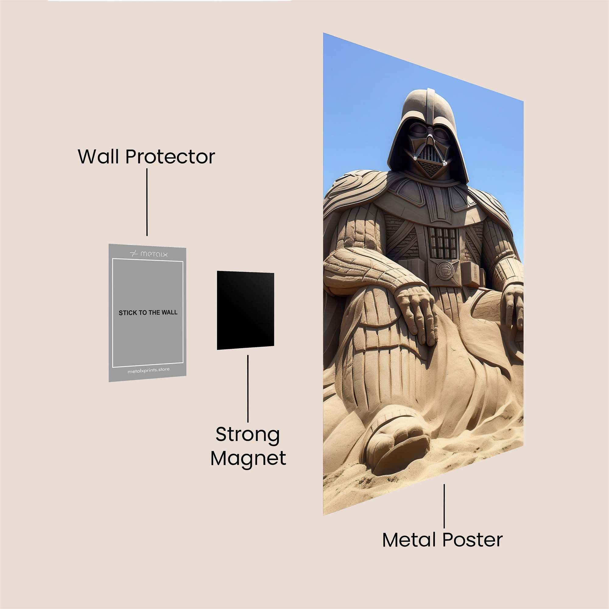 Vader Serene Safe Wall Magnetic / M