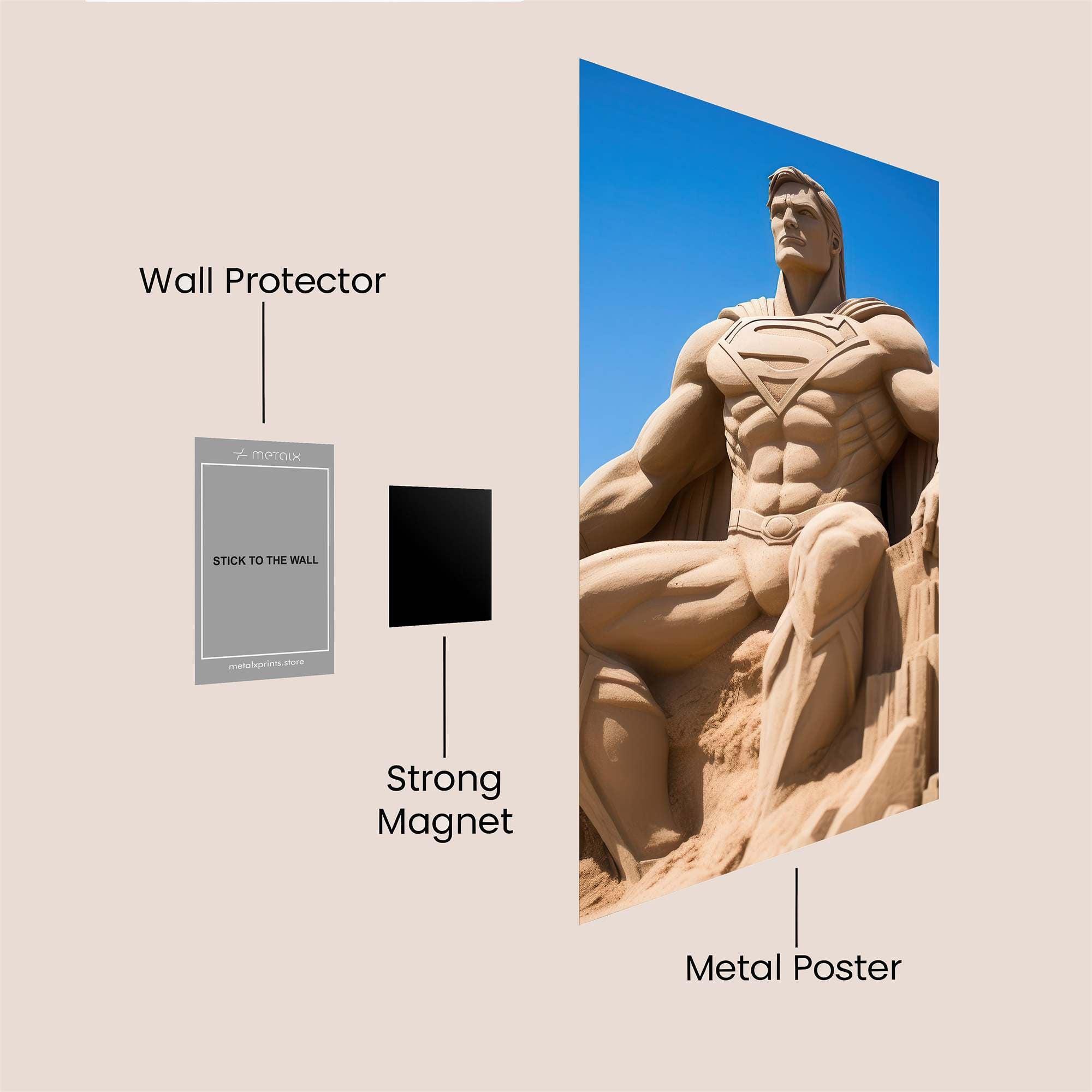 Superman Serene Safe Wall Magnetic / M