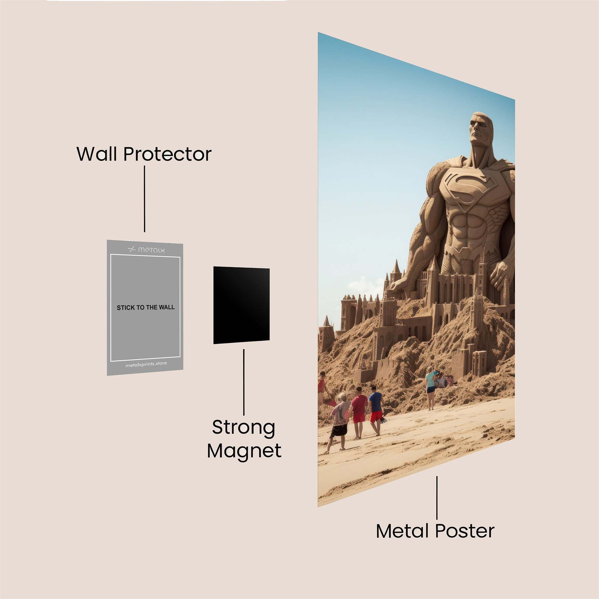 Superman Serenity Safe Wall Magnetic / M