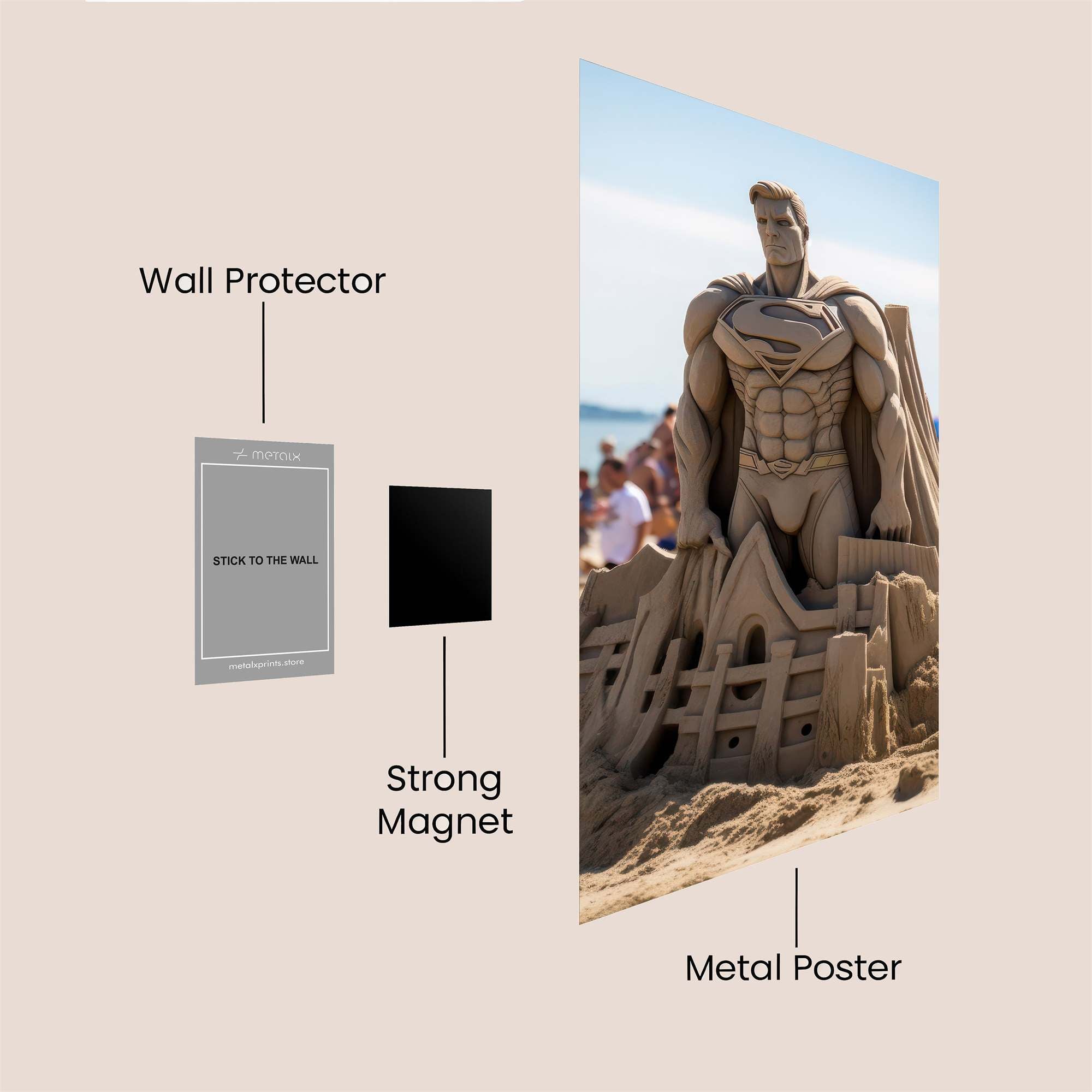 Superman Serene Safe Wall Magnetic / M