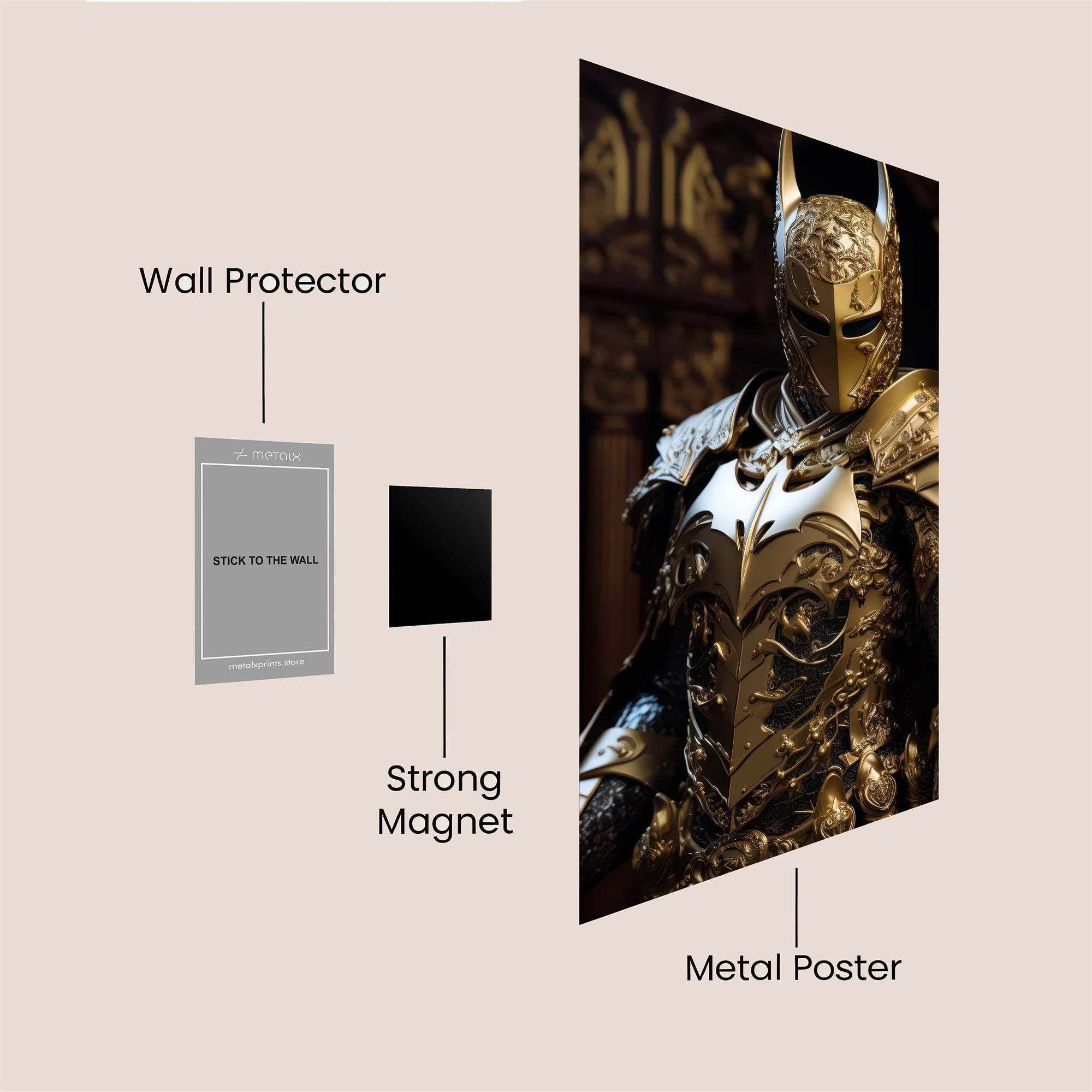Knightly Batman Safe Wall Magnetic / M