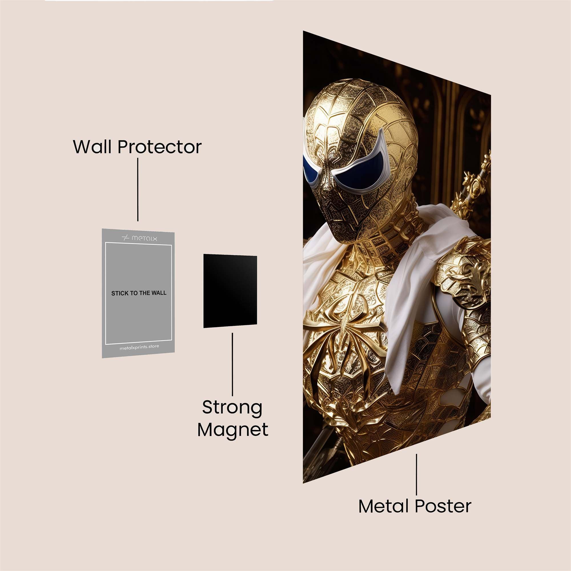 SpiderRoyal Safe Wall Magnetic / M