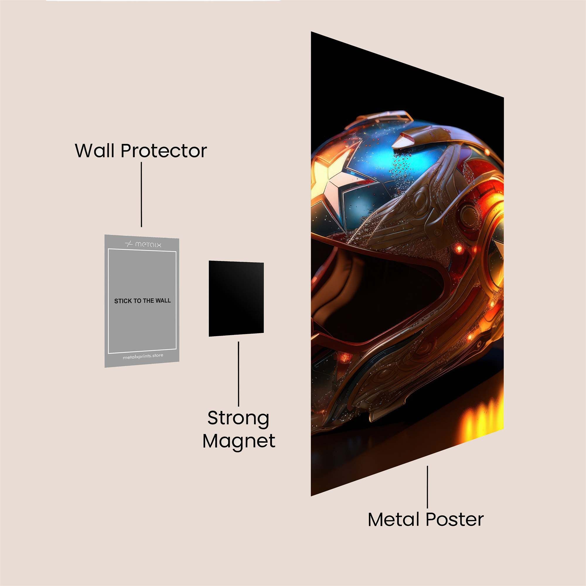 Captain Radiant Safe Wall Magnetic / M