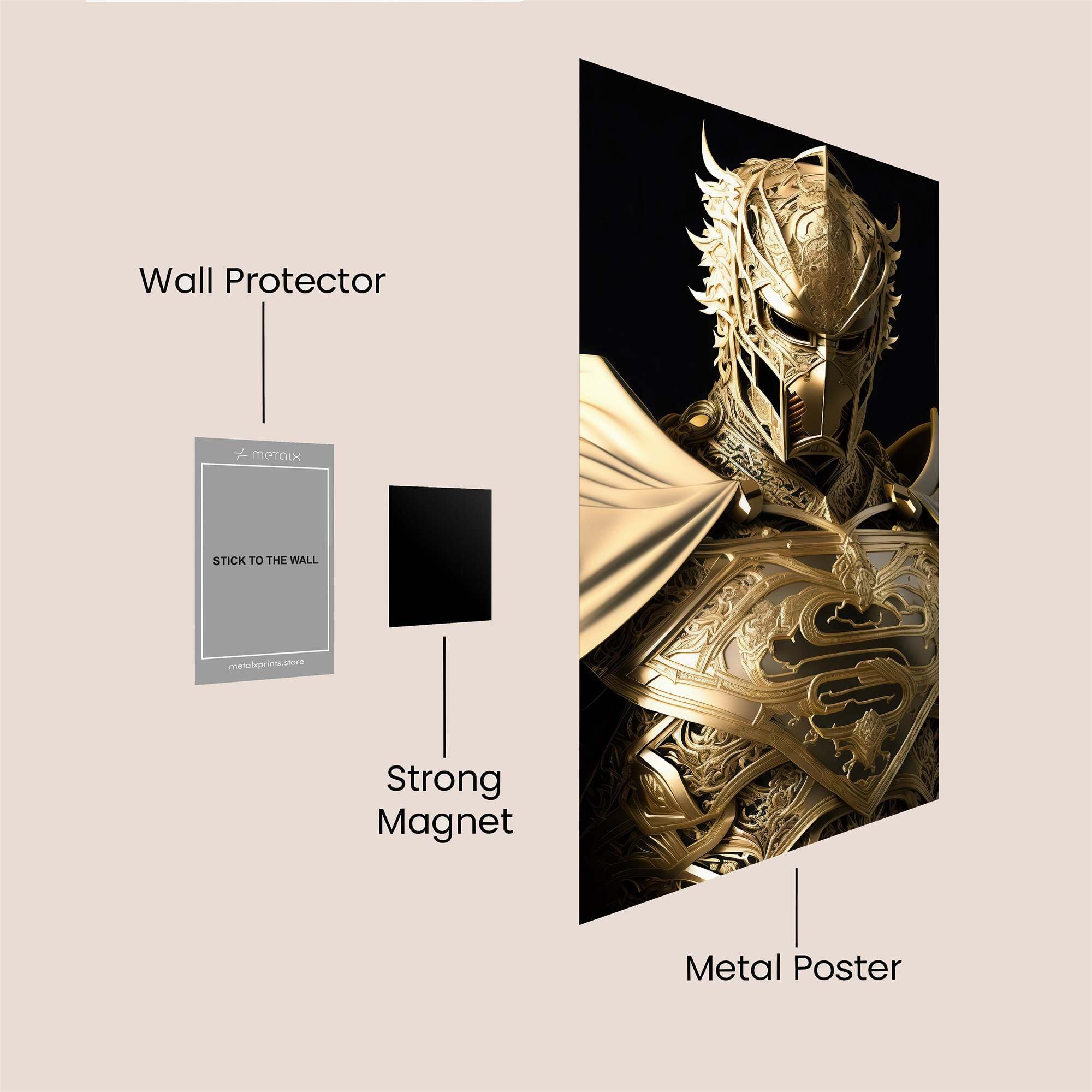 Superman Regal Safe Wall Magnetic / M