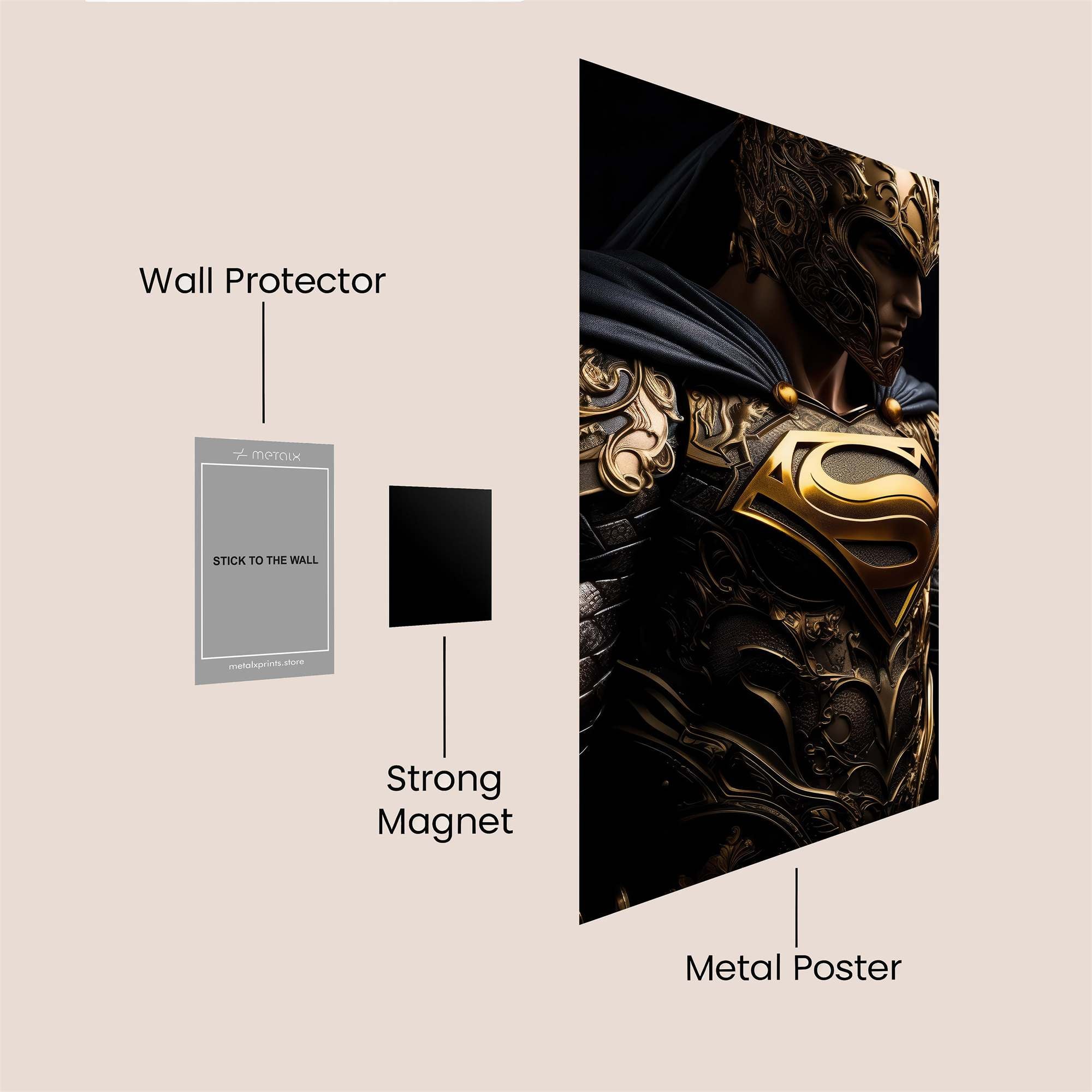 Superman Regal Safe Wall Magnetic / M