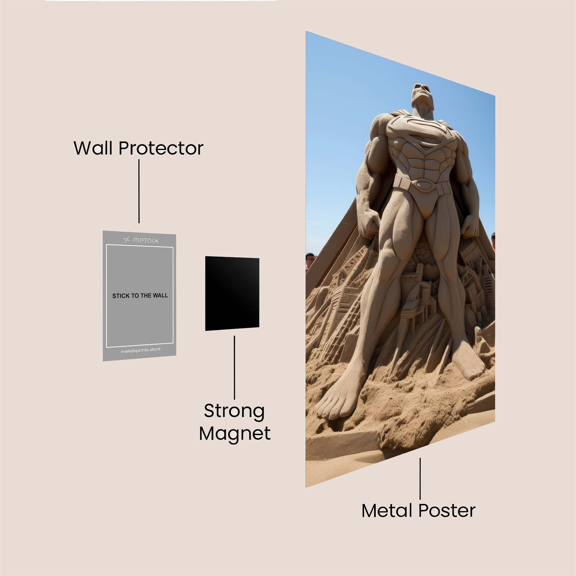 Superman Serenity Safe Wall Magnetic / M