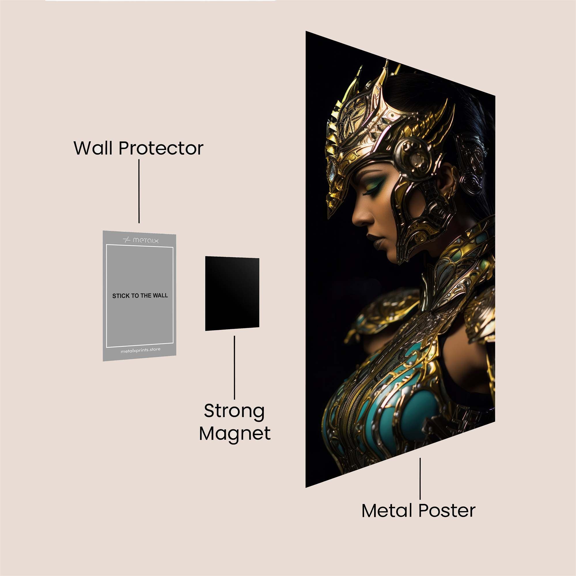 Warrior Majesty Safe Wall Magnetic / M