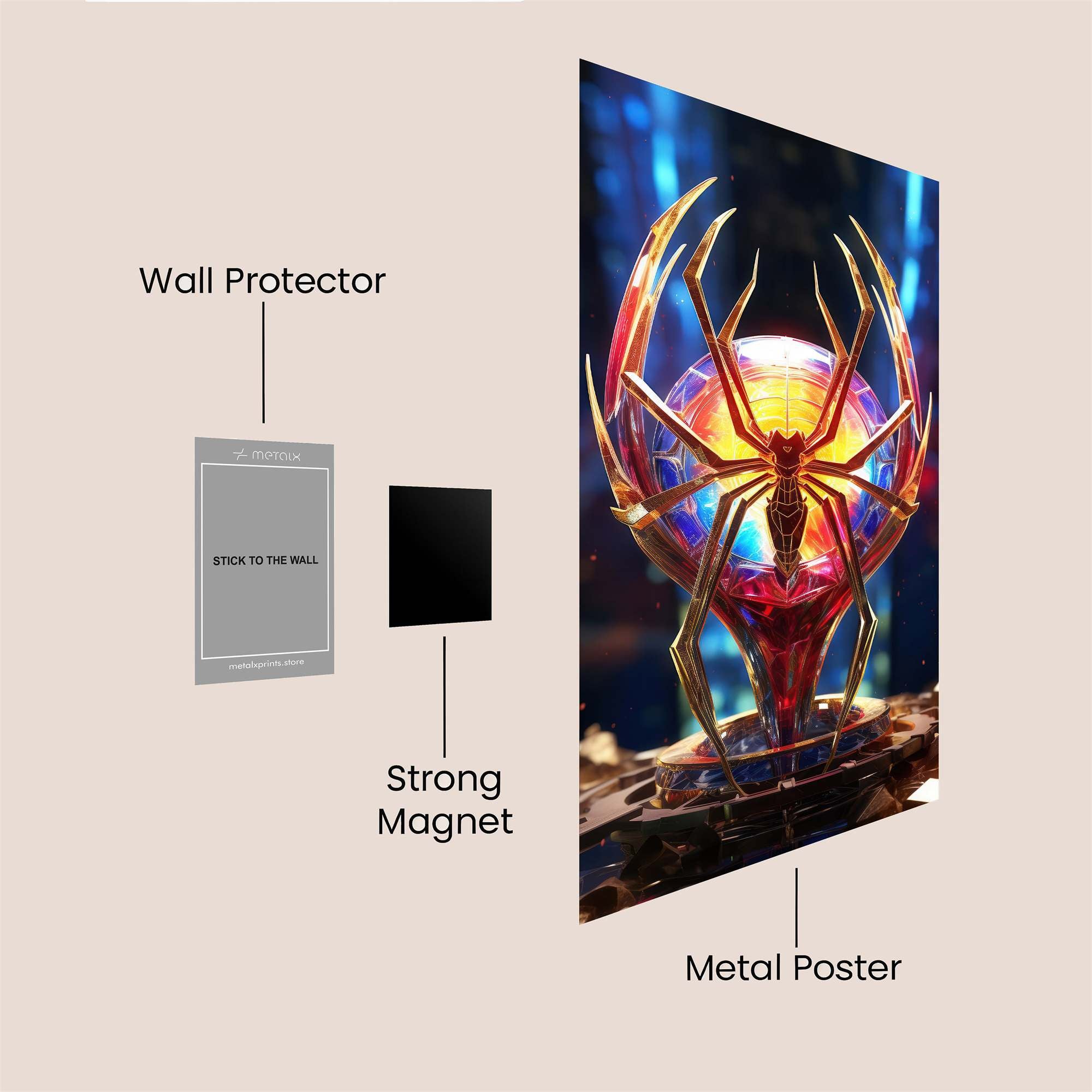 Spider Radiance Safe Wall Magnetic / M
