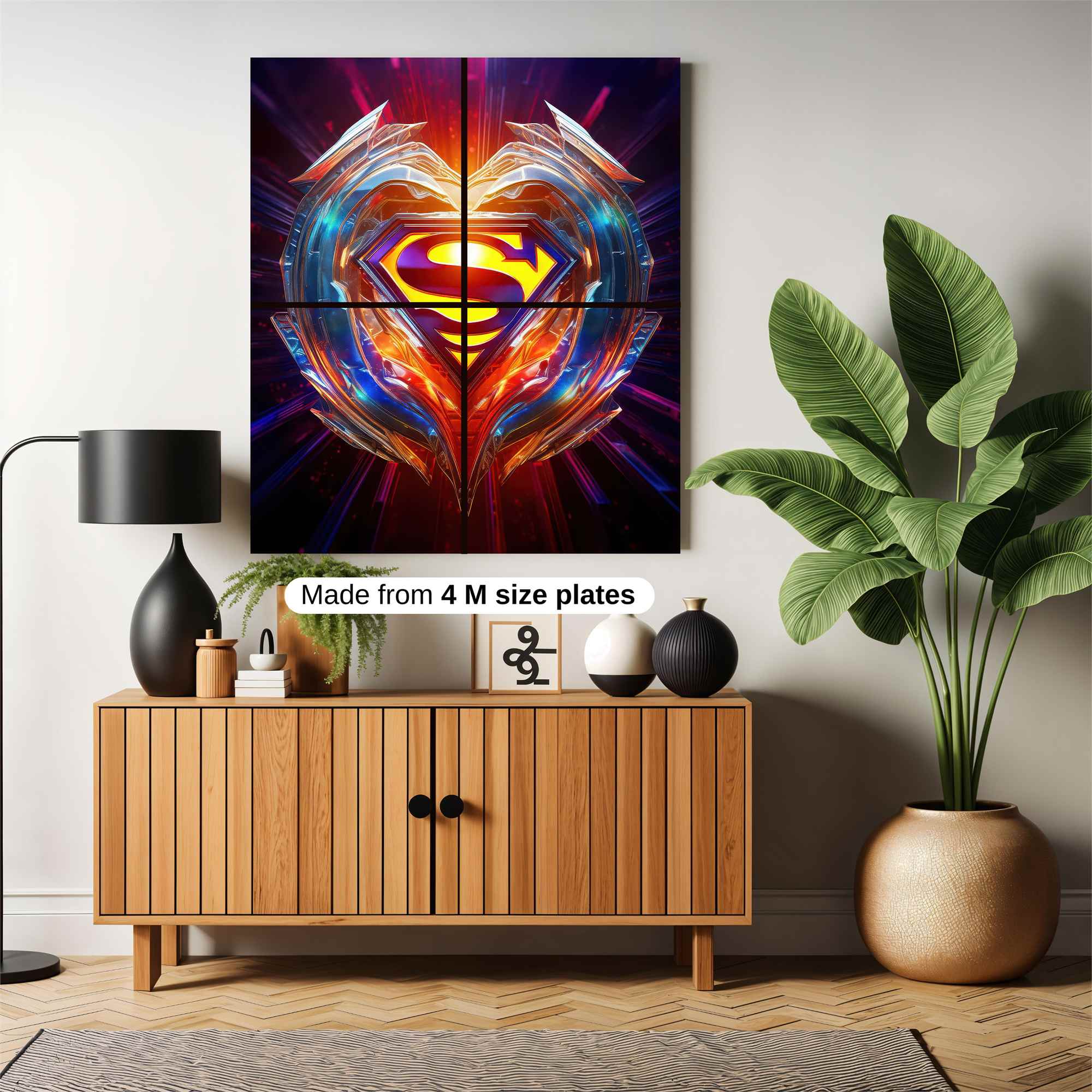 Superman Radiant Safe Wall Magnetic / M