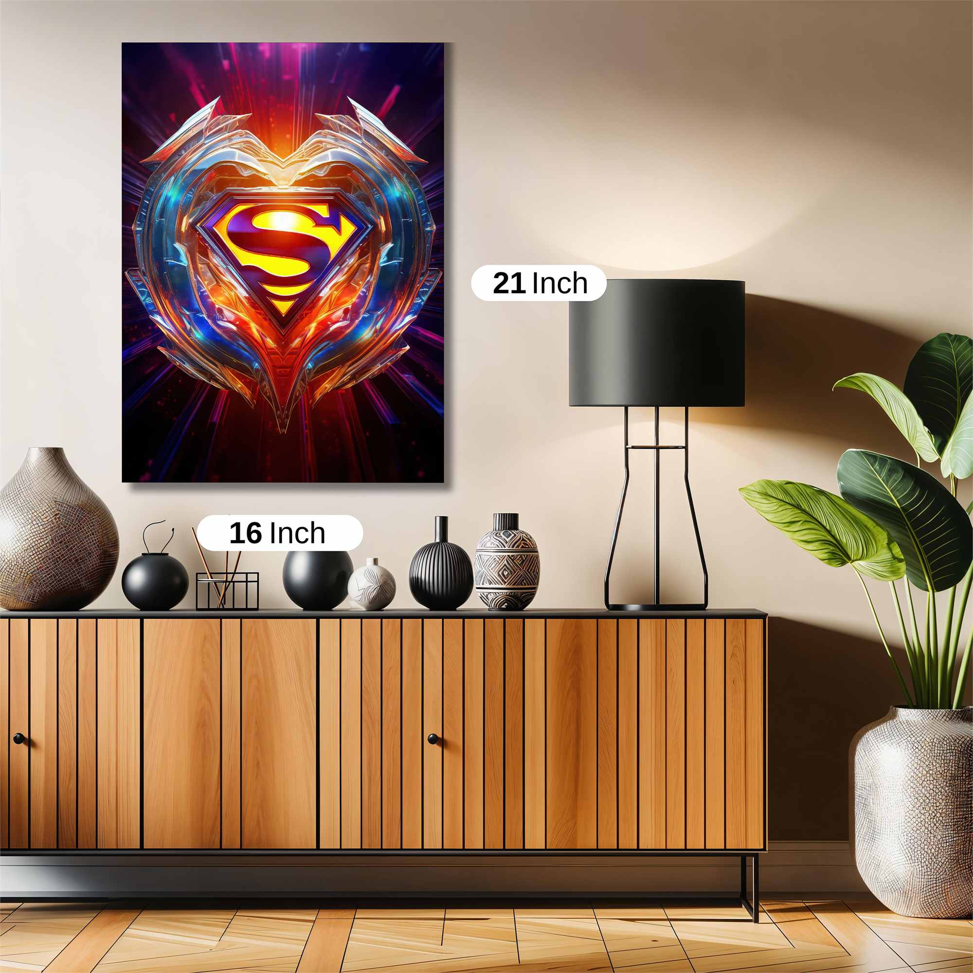 Superman Radiant Safe Wall Magnetic / M